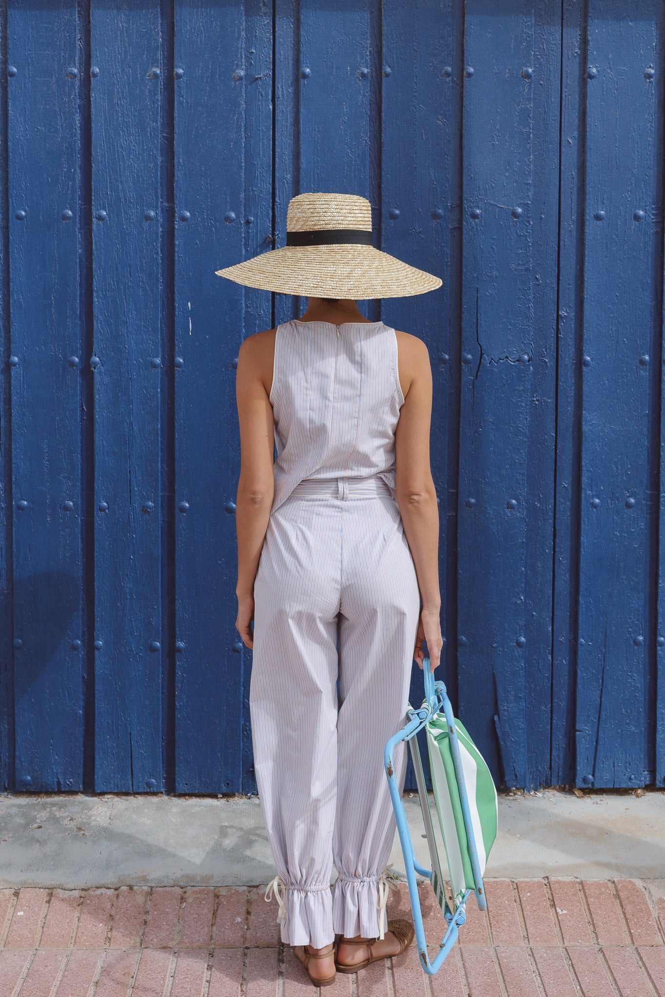 Pantalón Brisa Rayas Azul