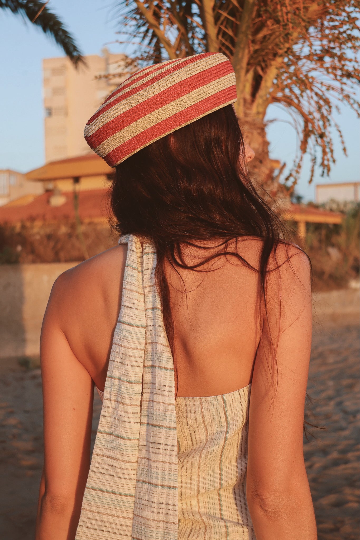Top Armonia Crudo Rayas Beige