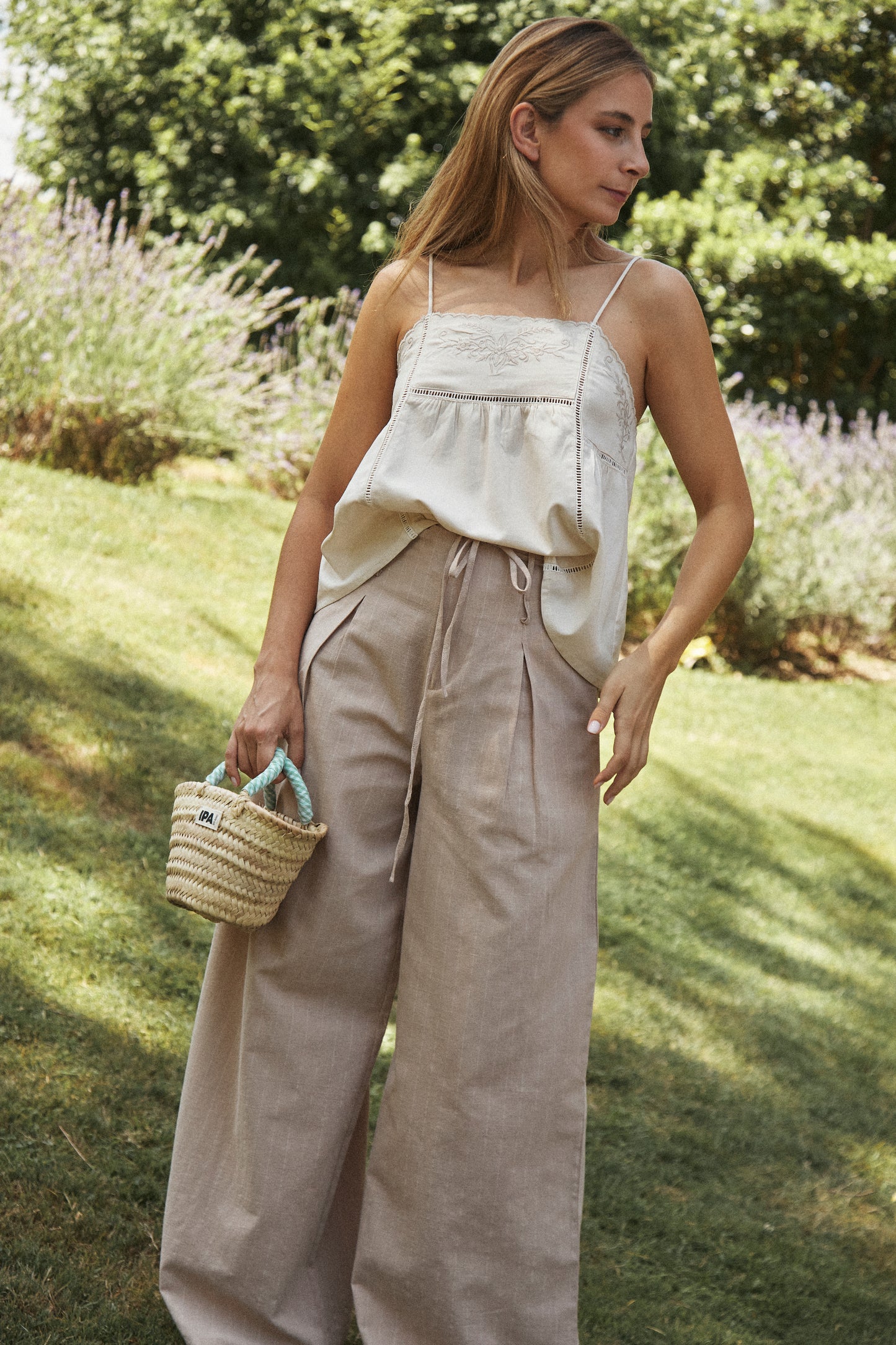 Cañonero Stripe Pants Beige