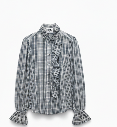 ipa_brand_blusa_pulso_cuadros_azul_moda_mujer