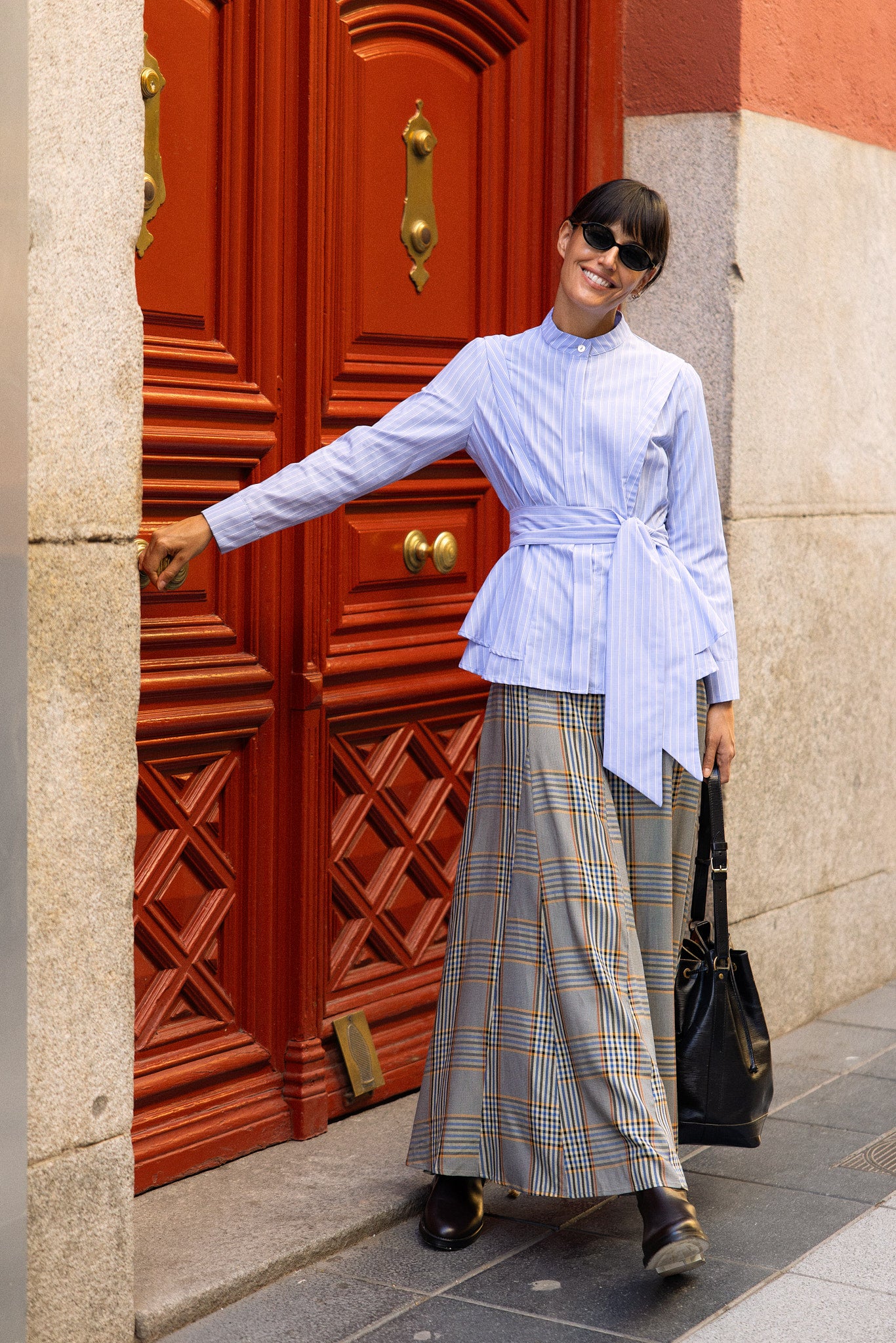 Falda Louise Midi Cuadros