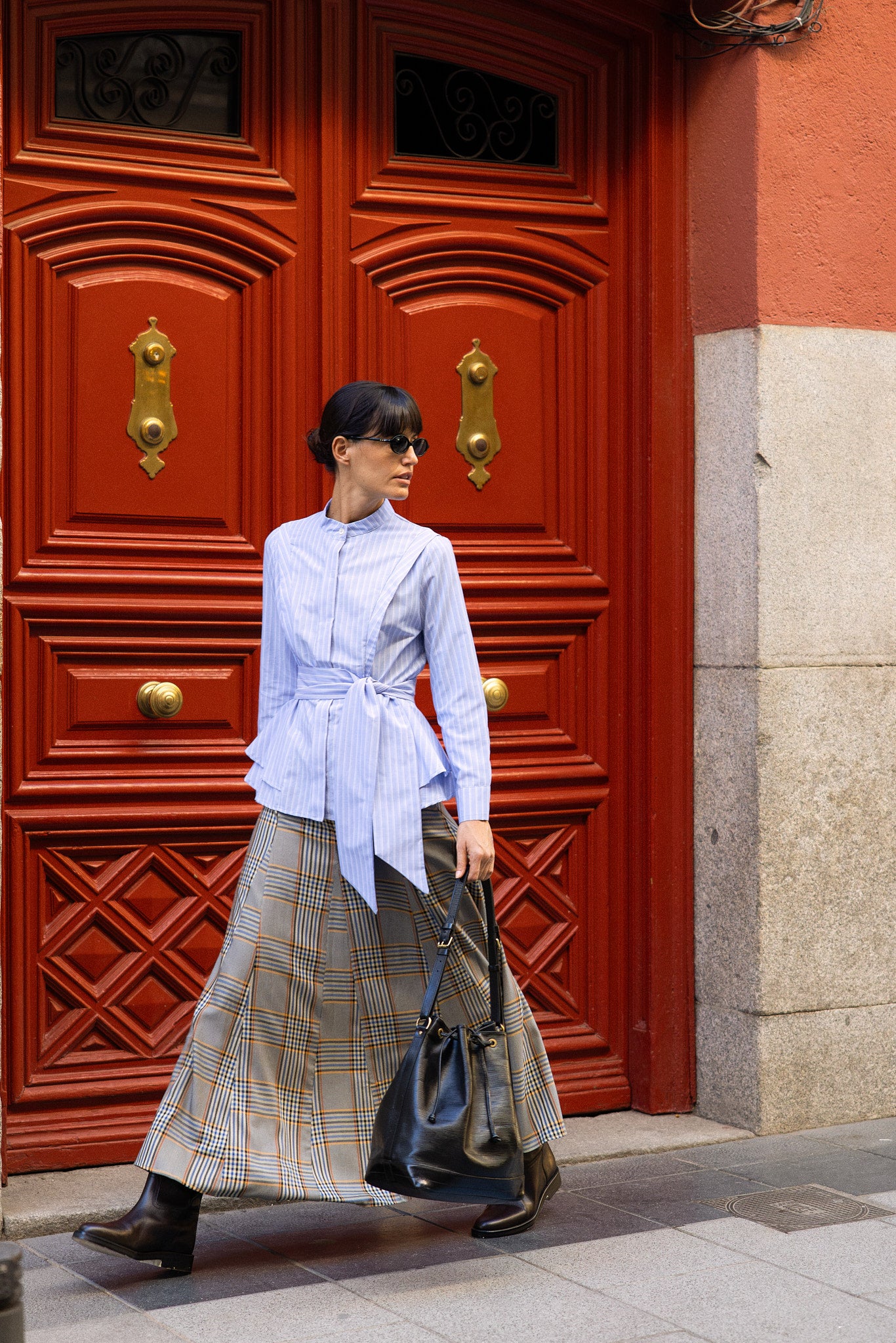 Falda Louise Midi Cuadros