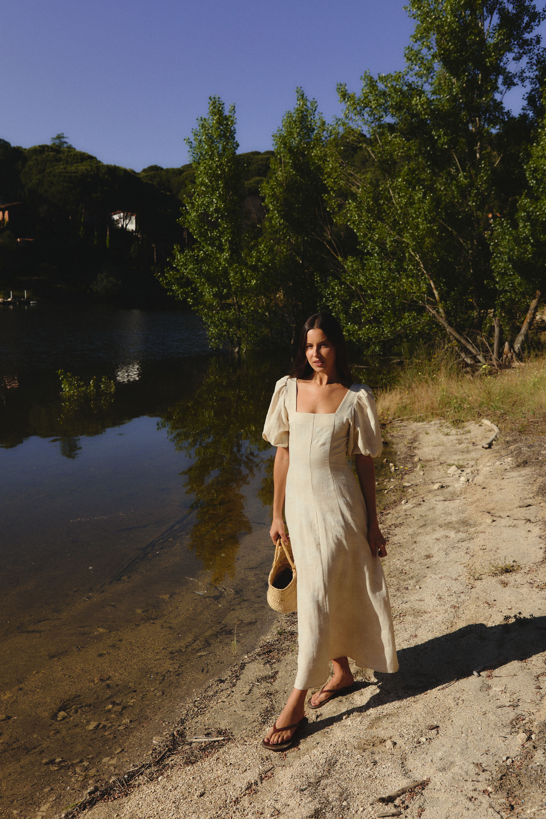 Vestido Roma Estampado Beige