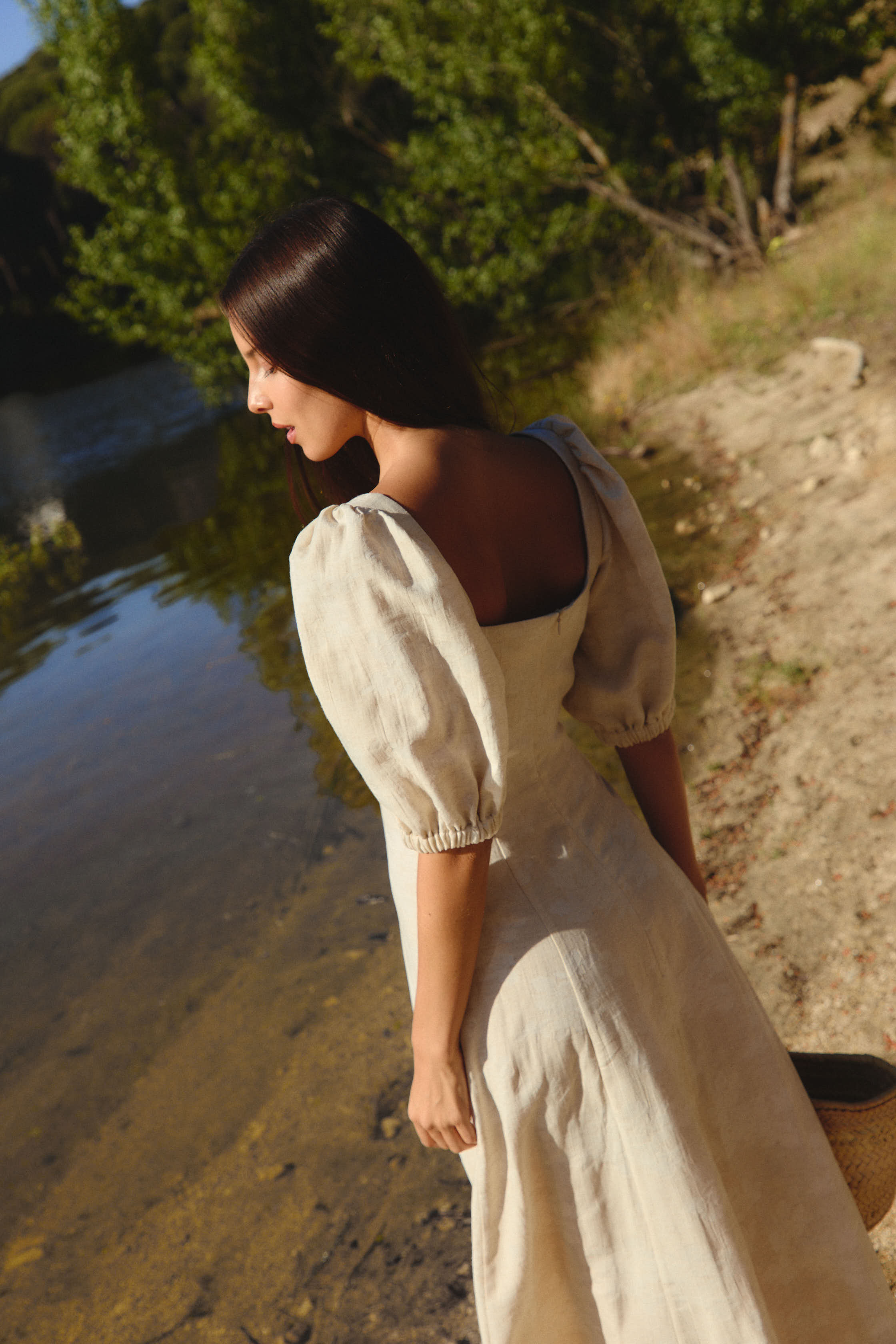 Vestido Roma Estampado Beige