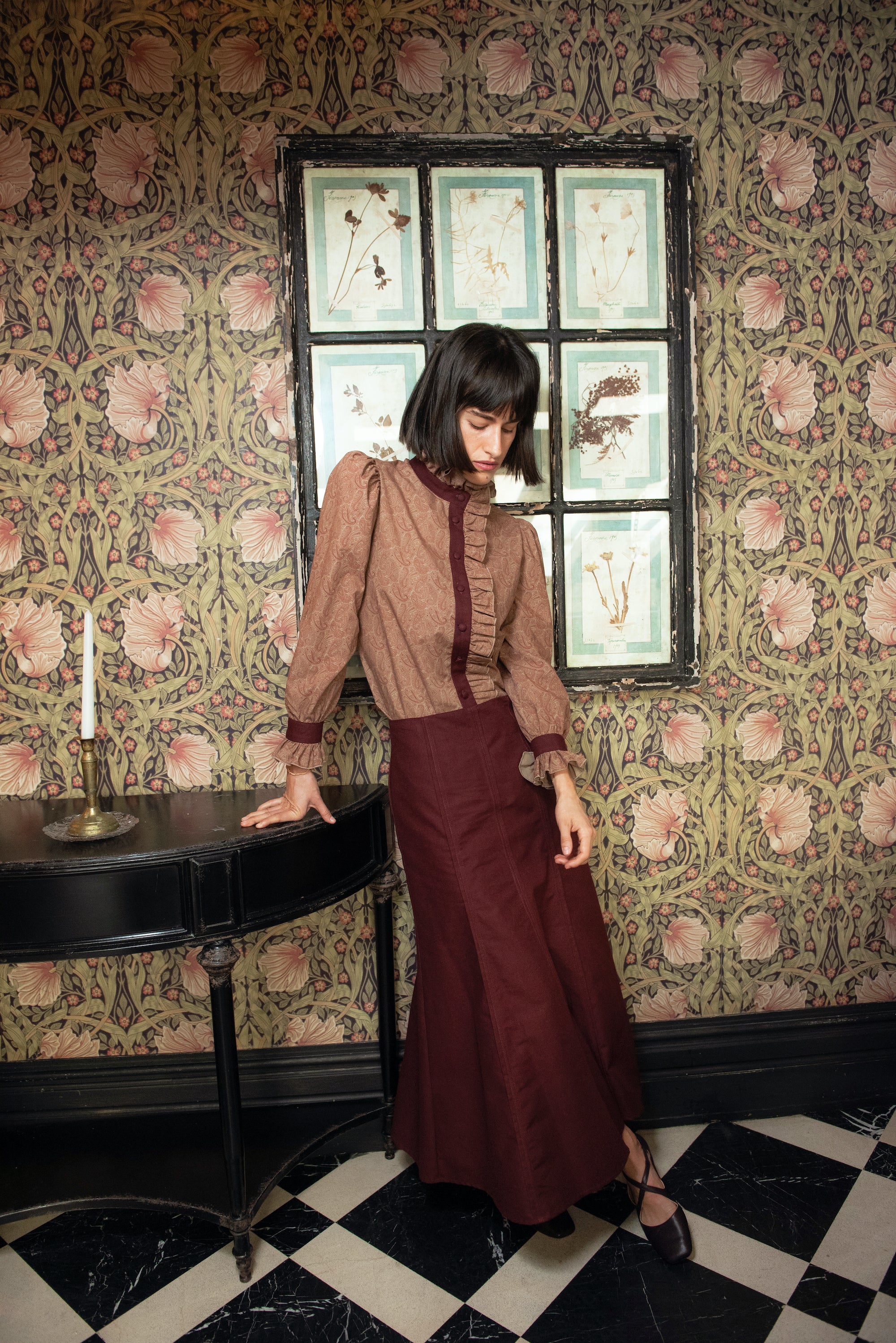 Montblanc Burgundy Skirt