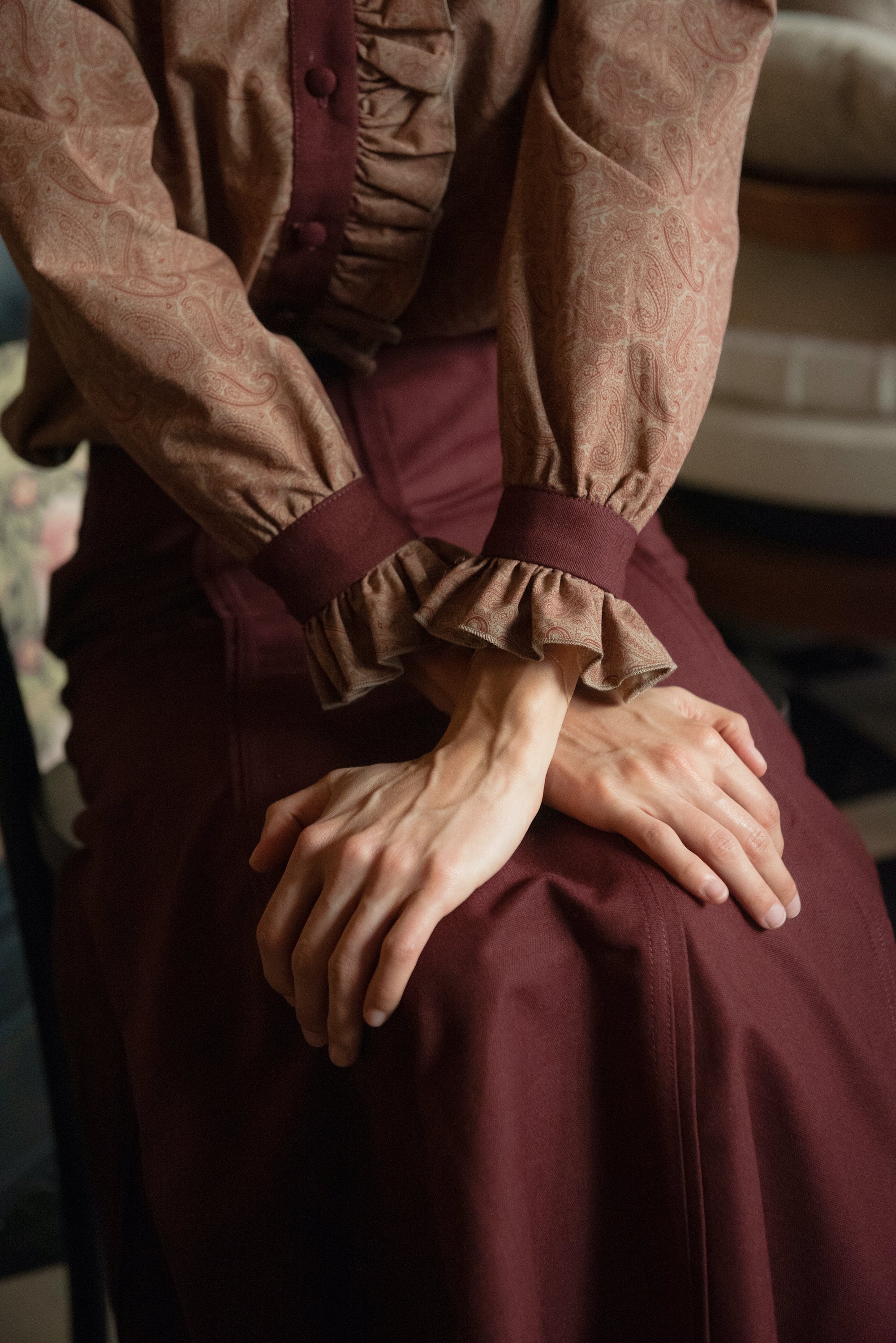 Montblanc Burgundy Skirt