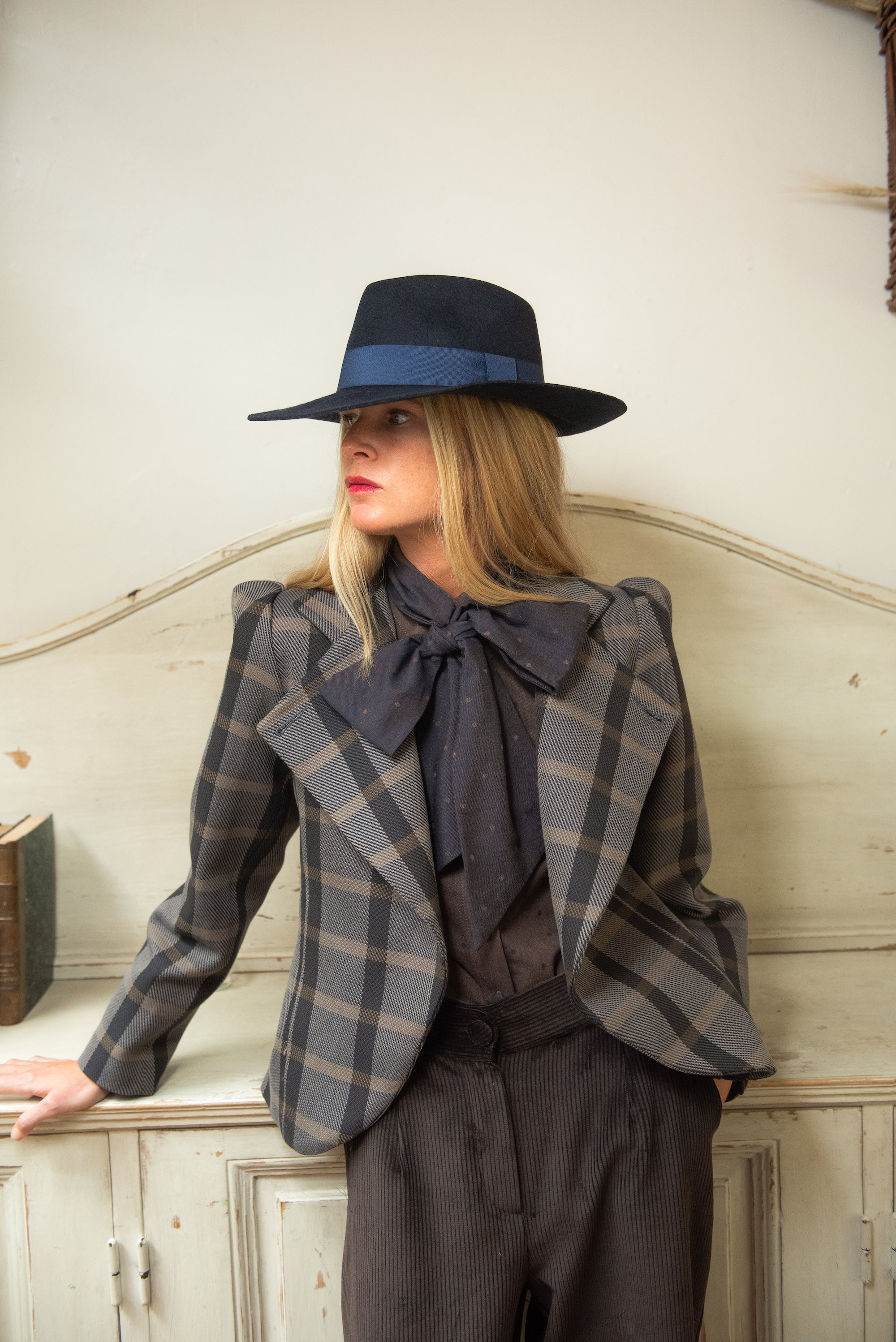 Chaqueta Nordheim Cuadros Azul y Gris