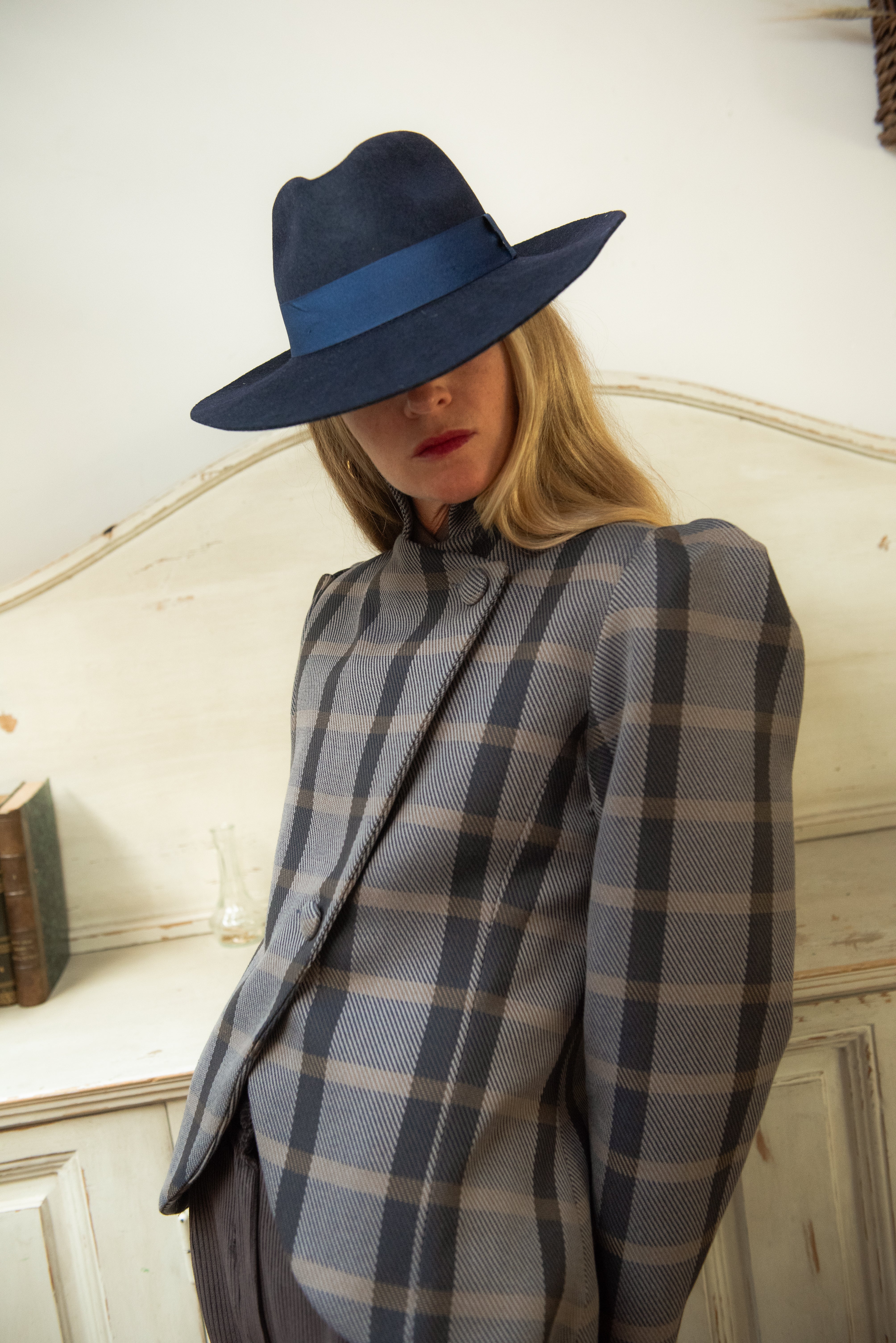 Chaqueta Nordheim Cuadros Azul y Gris