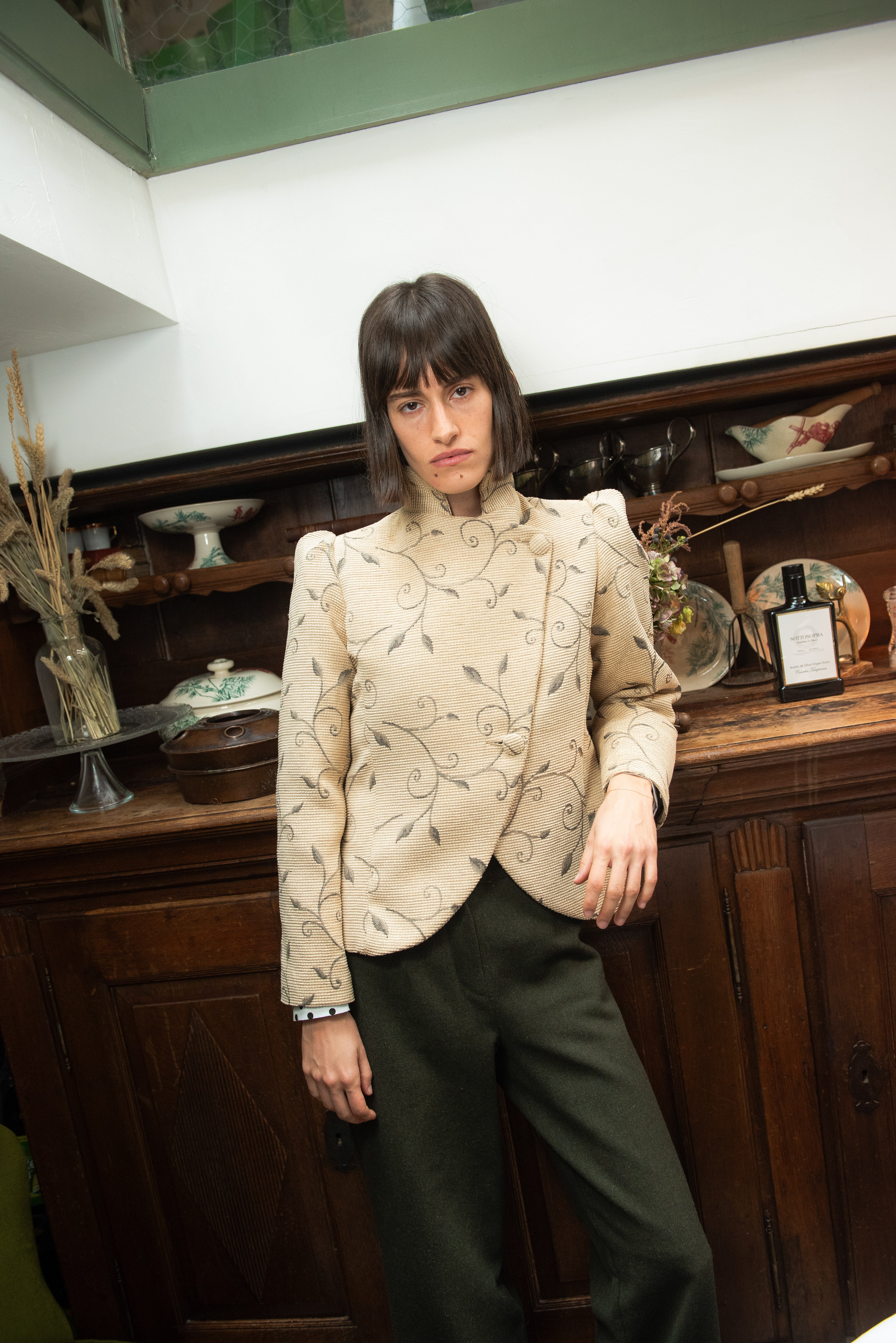 PRE ORDER- Pantalón Rivelin Lana Verde