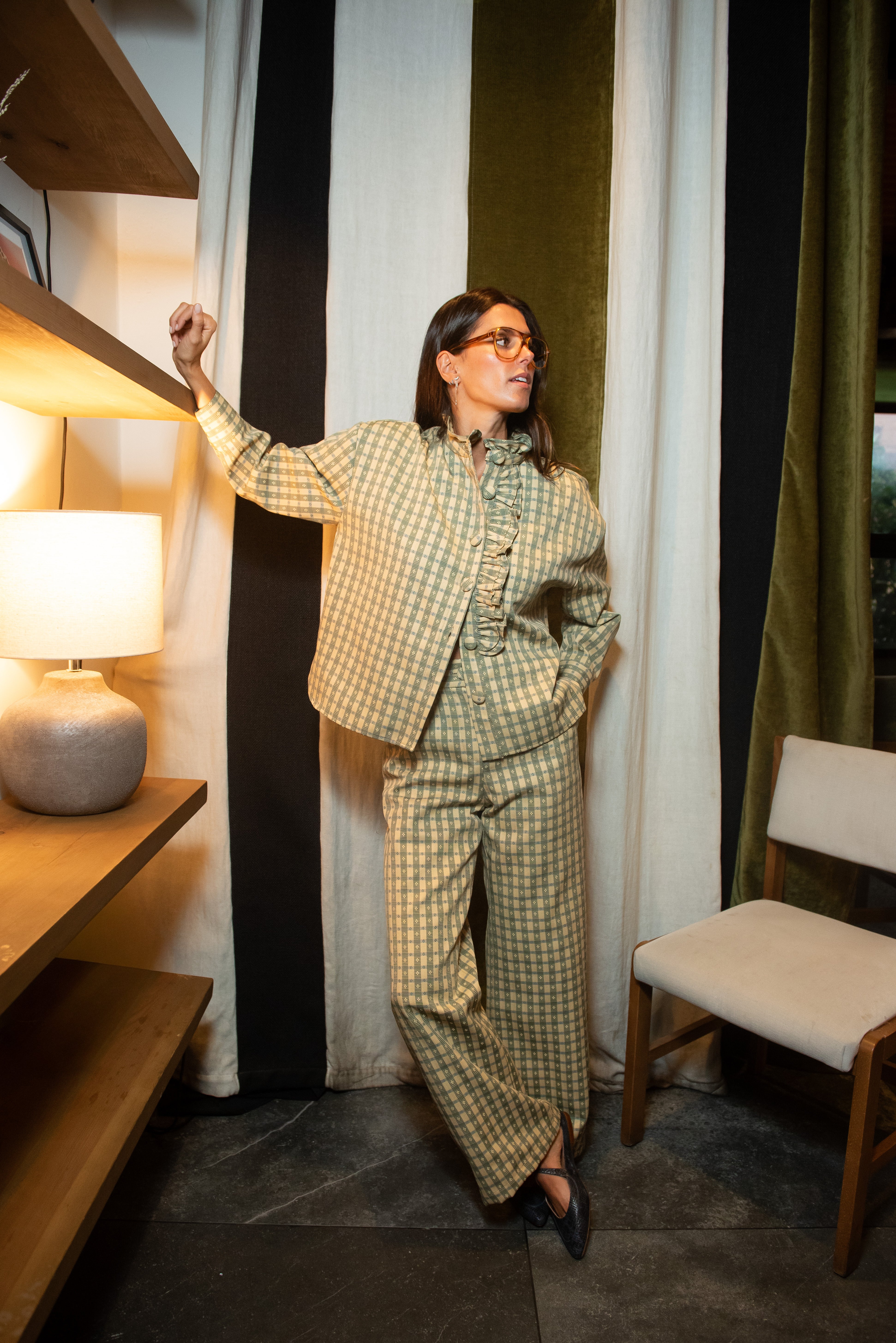 Pantalón Piscis Rayas Verde