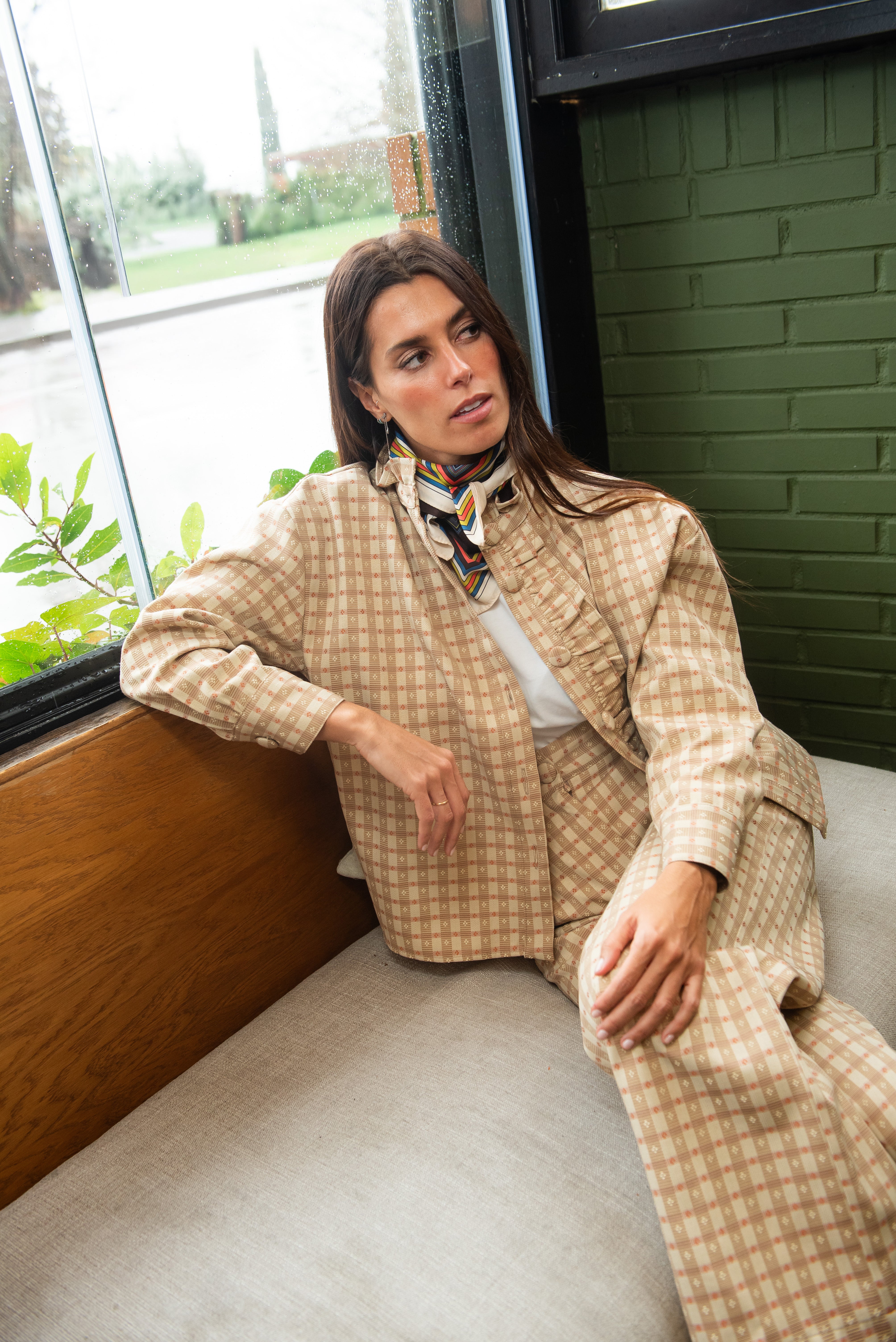 Scorpio Orange Striped Overshirt