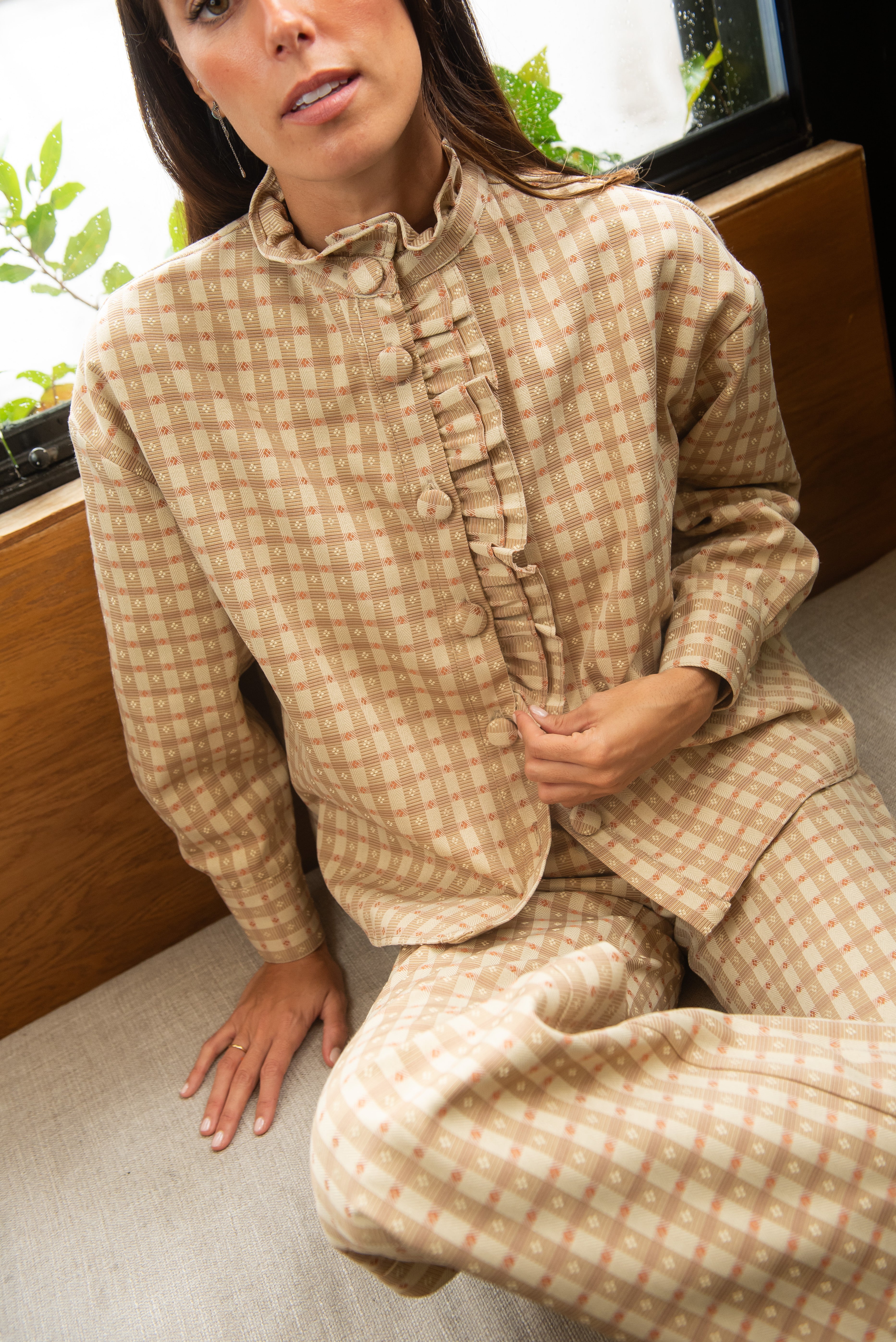 Scorpio Orange Striped Overshirt