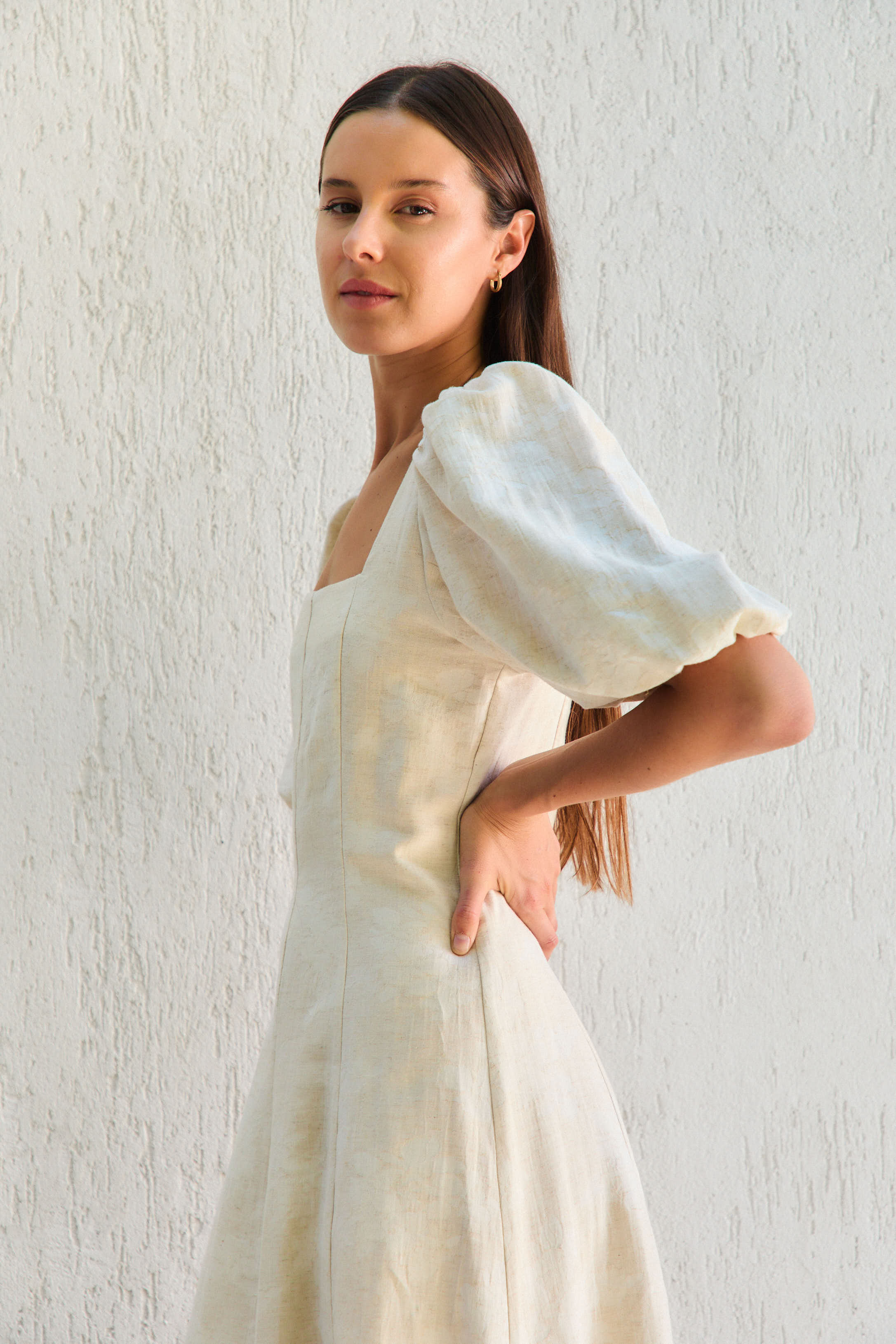 Vestido Roma Estampado Beige