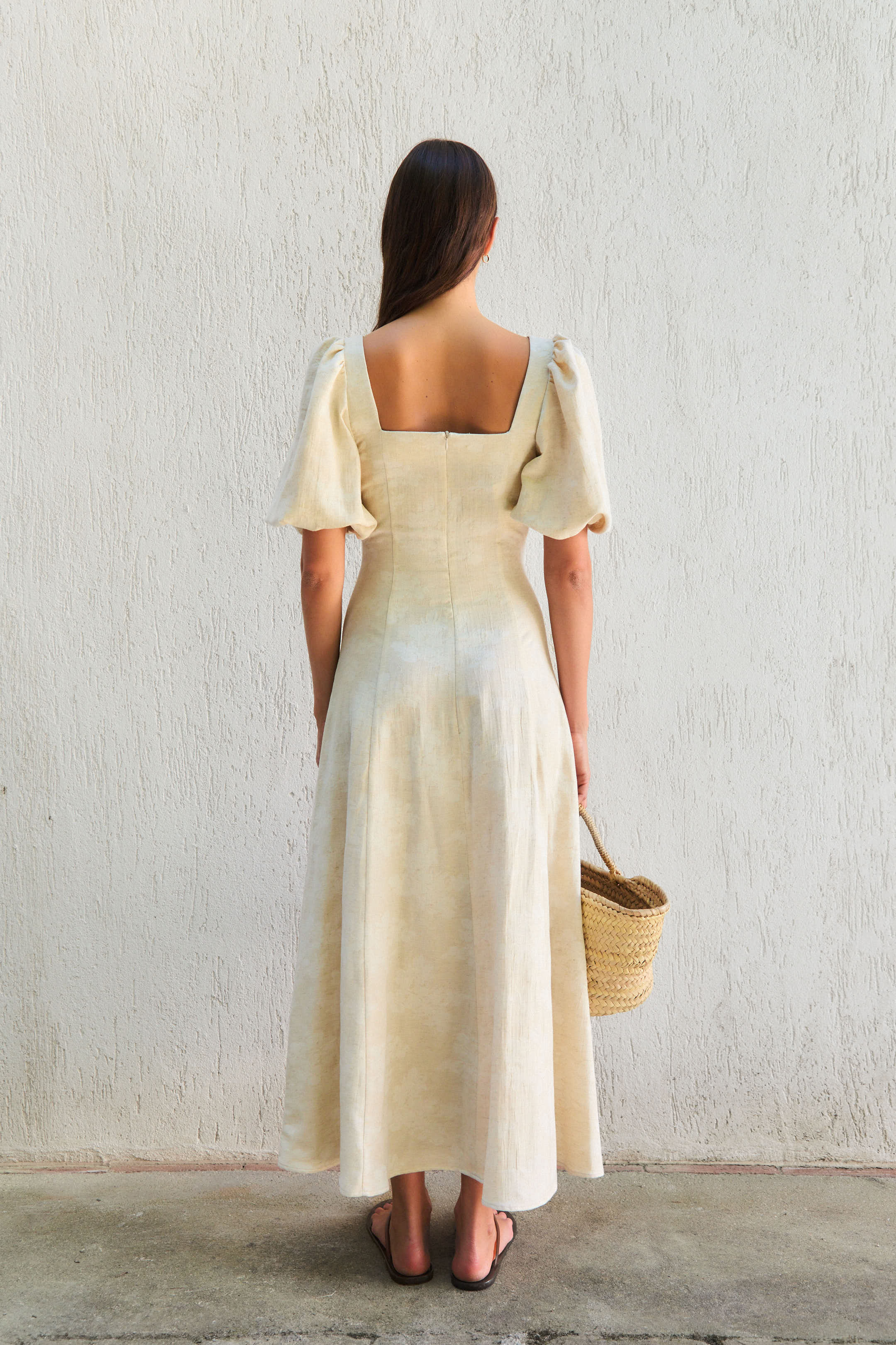 Vestido Roma Estampado Beige