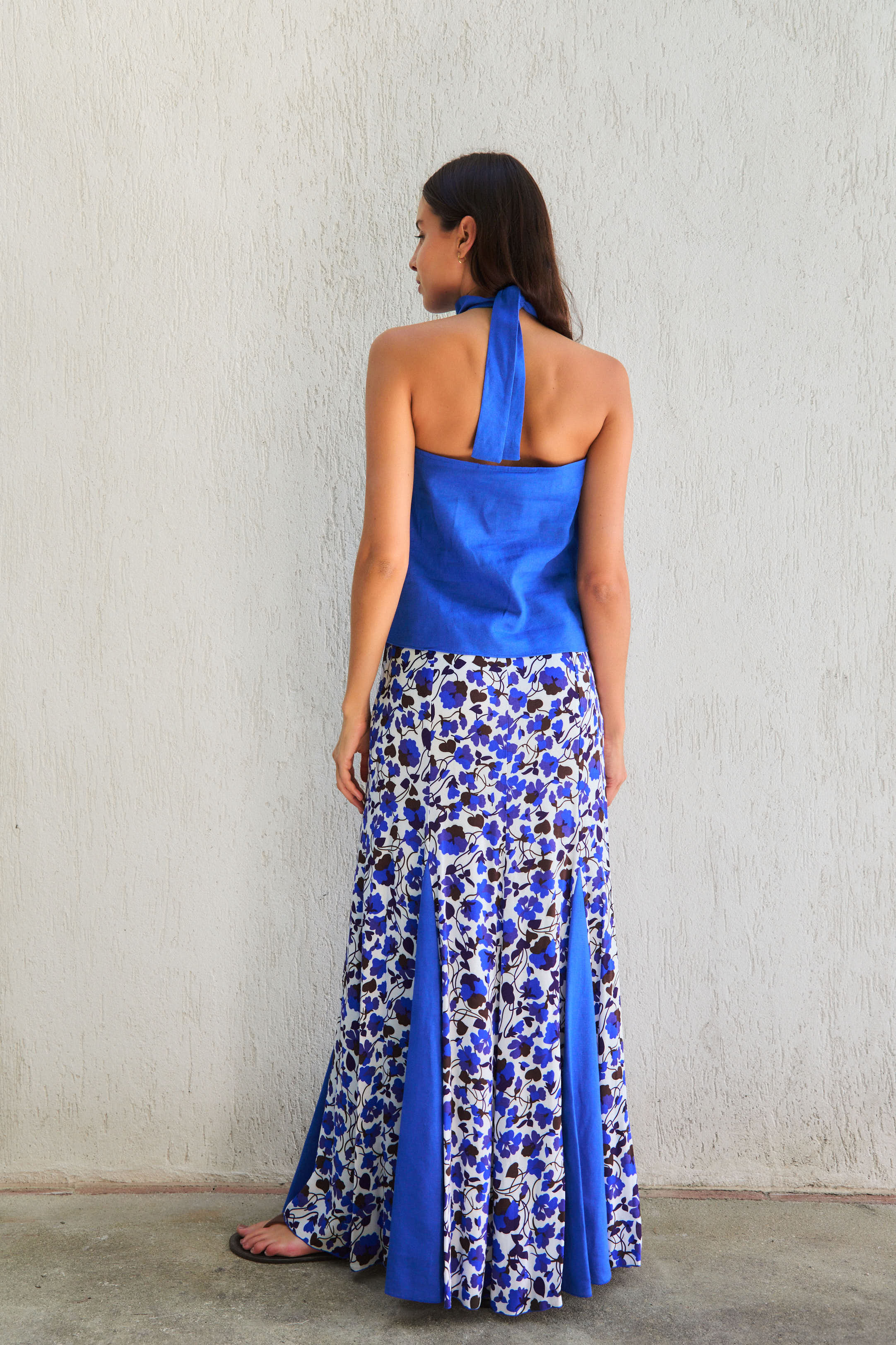 Venus Top Blue Linen