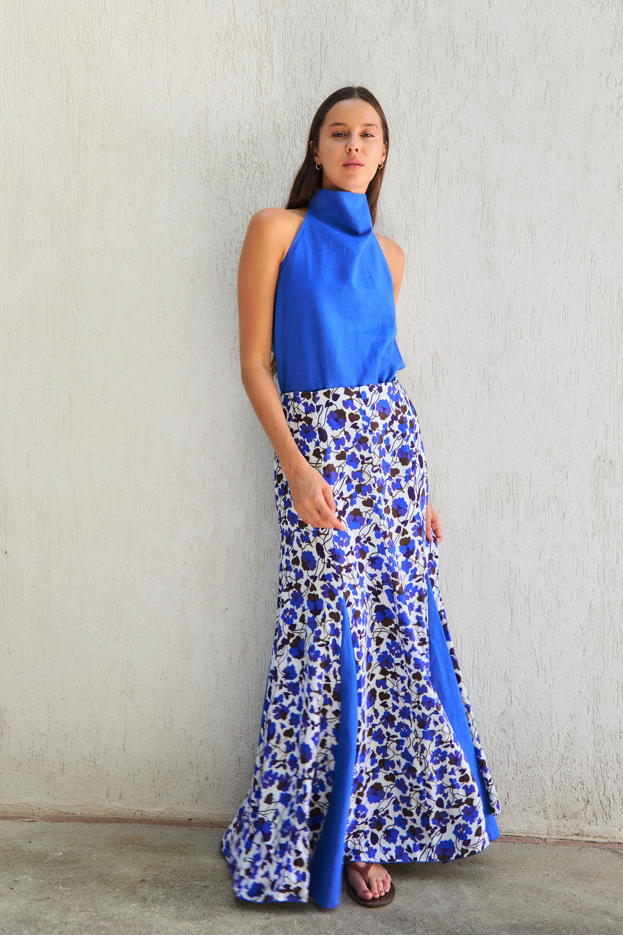 Venus Top Blue Linen
