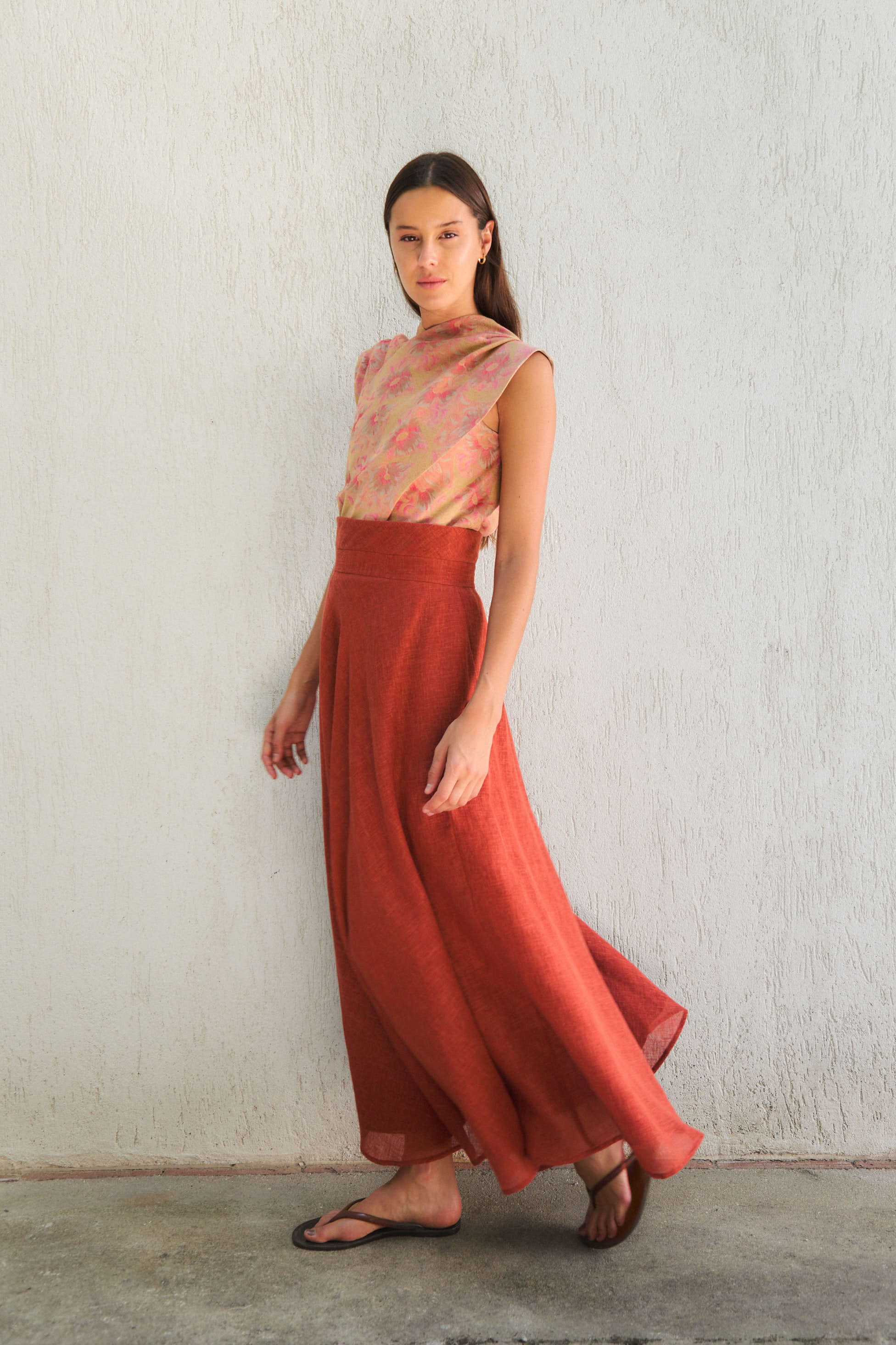 Diana Top Orange
