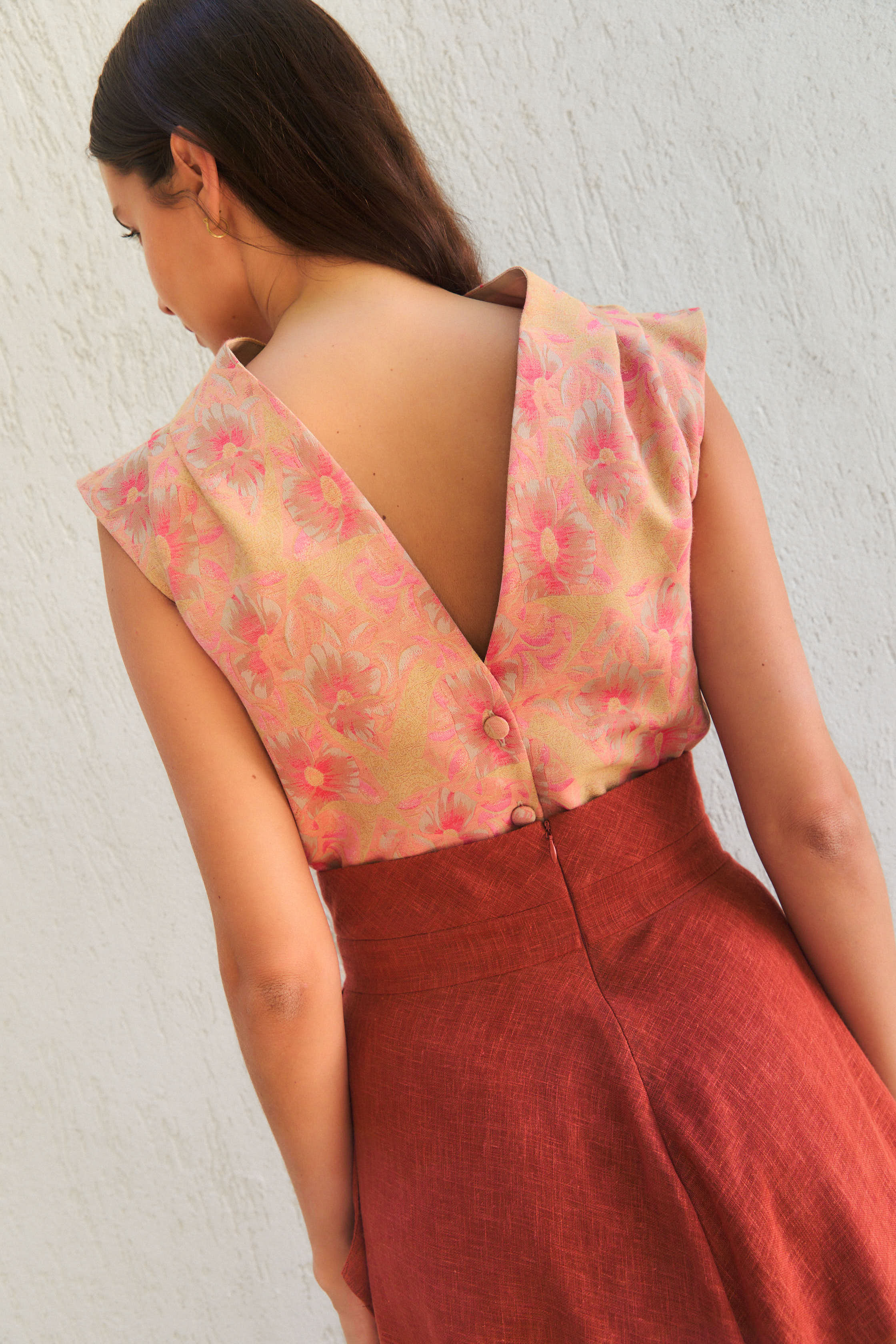 Versailles Skirt Teracotta