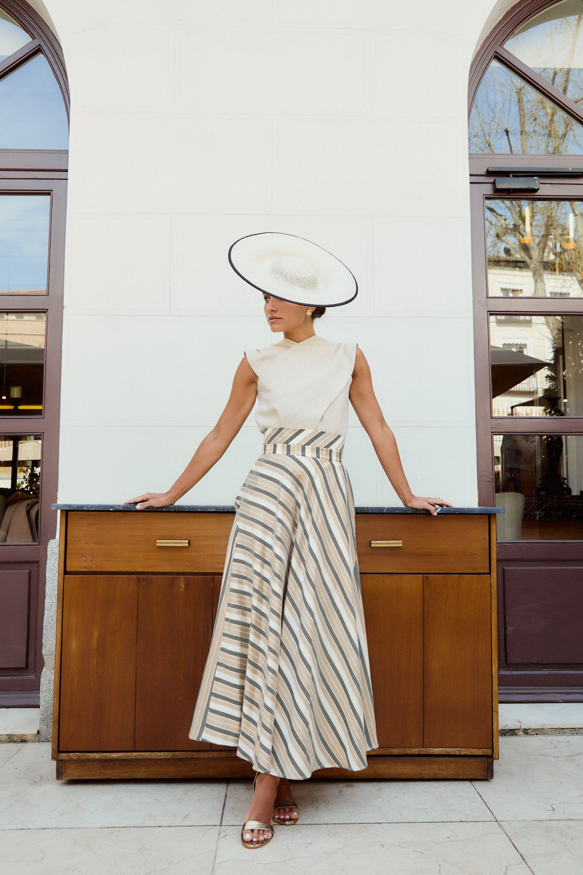 Versailles Striped Skirt