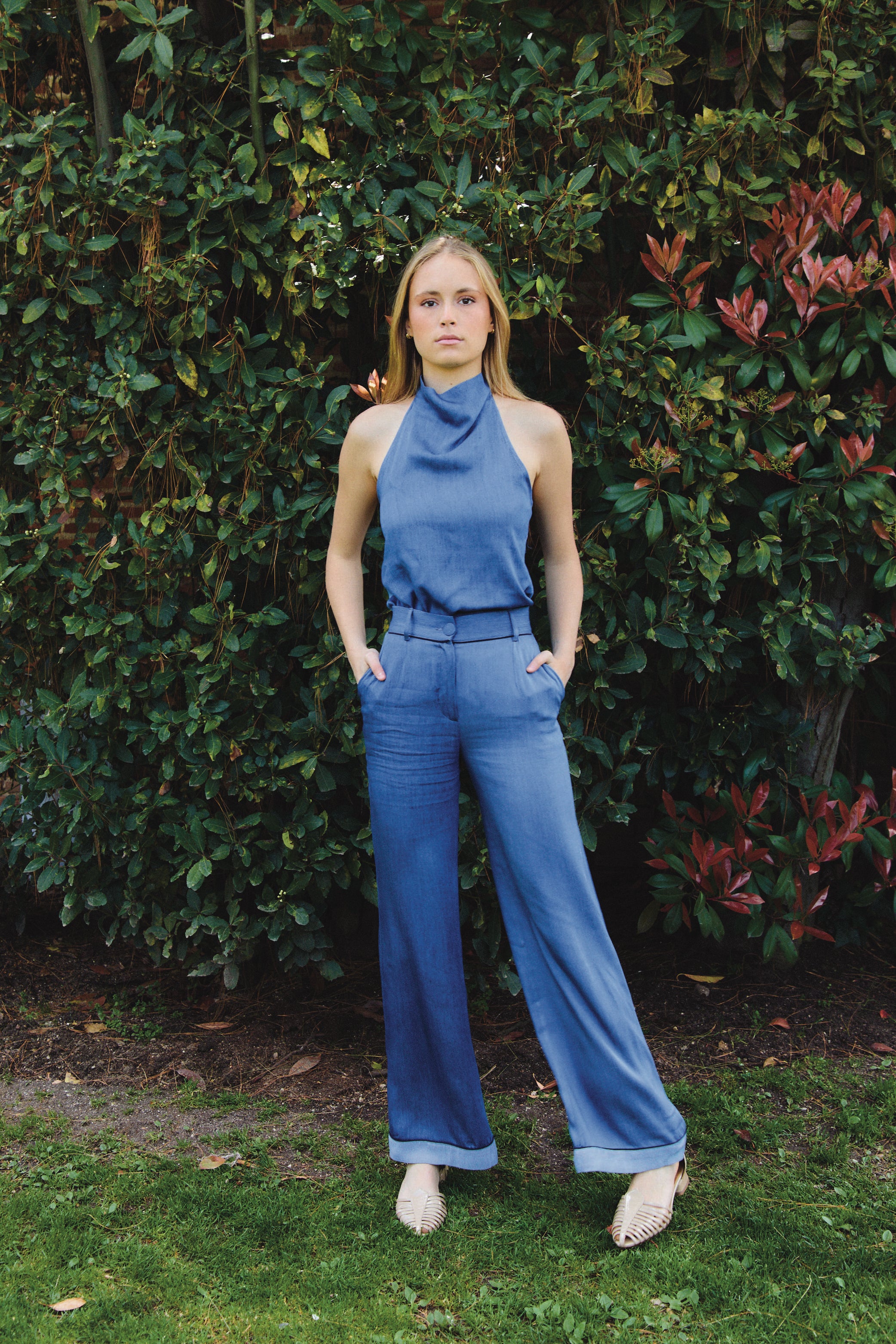 Top Laurel Denim Azul