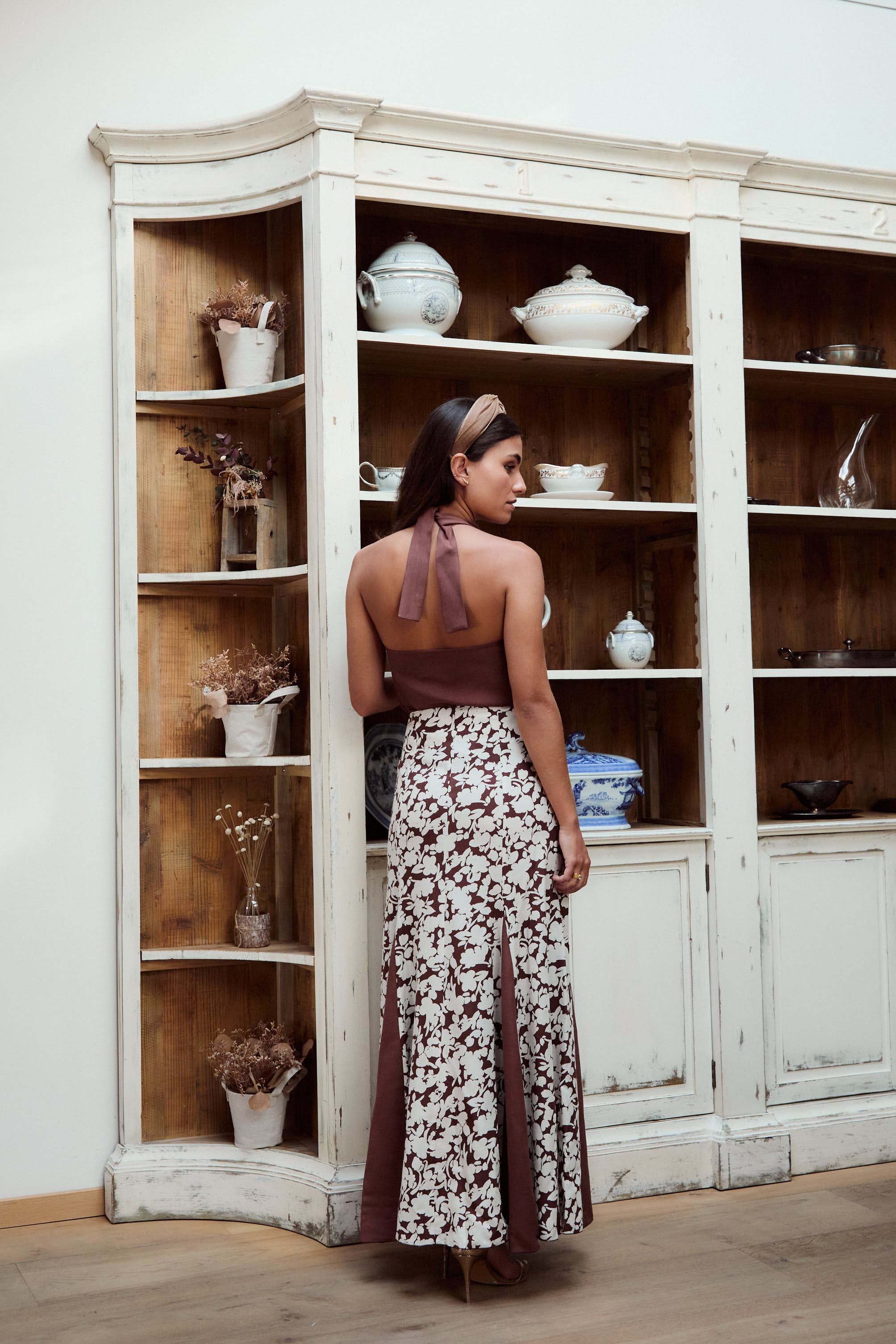 Falda Aurora Marrón