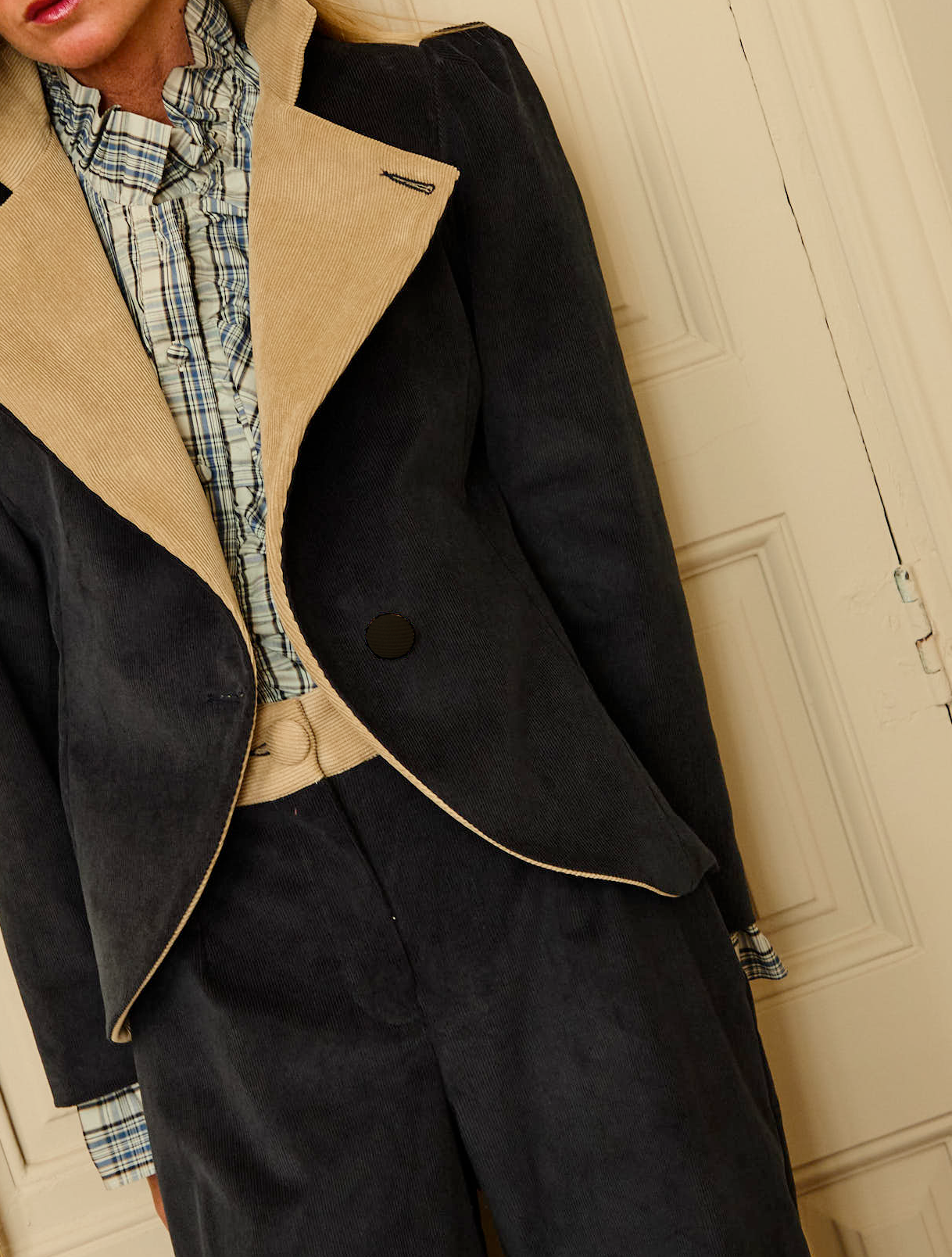 Chaqueta Mar Profundo Pana