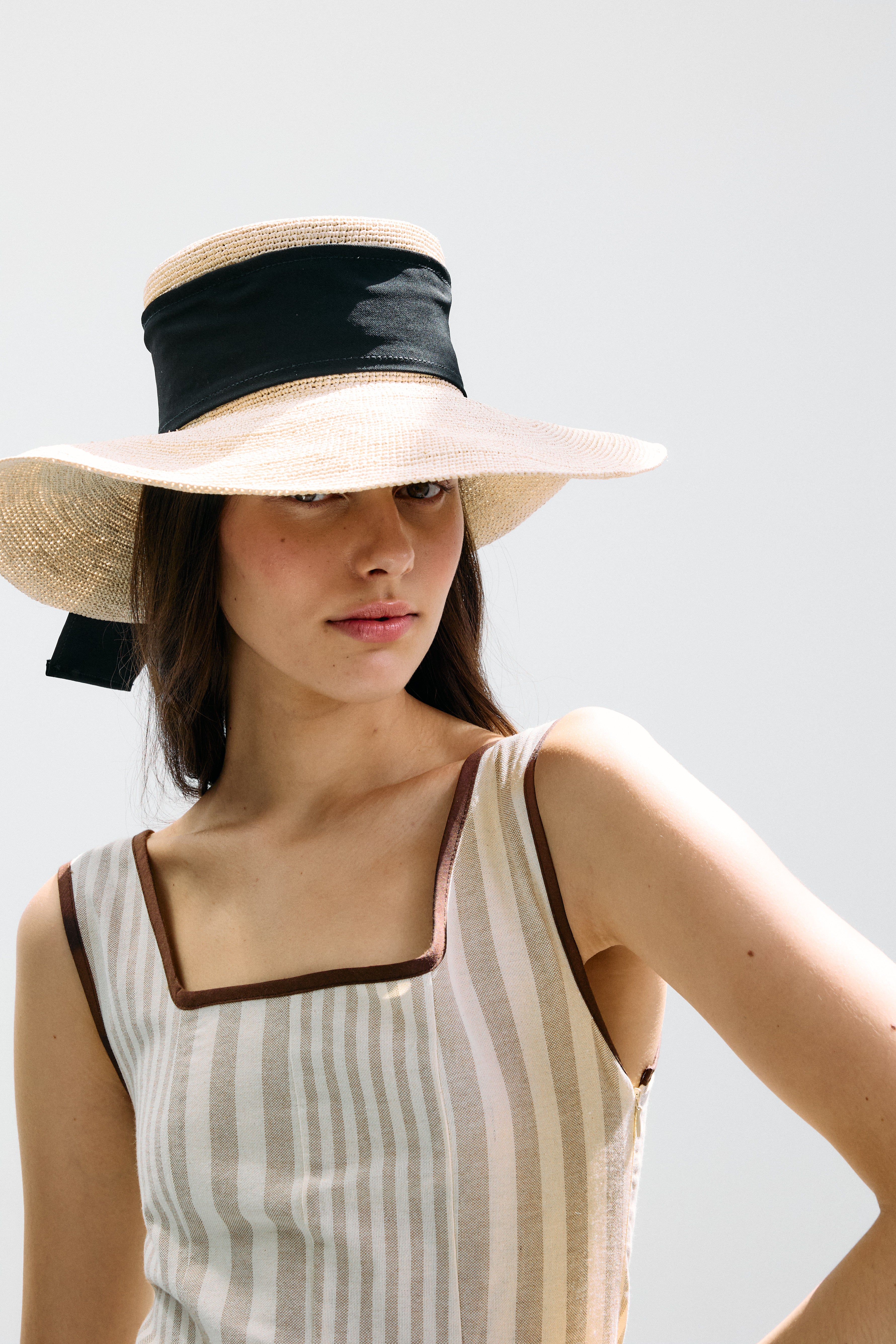 Vestido Piacere Multirrayas Beige