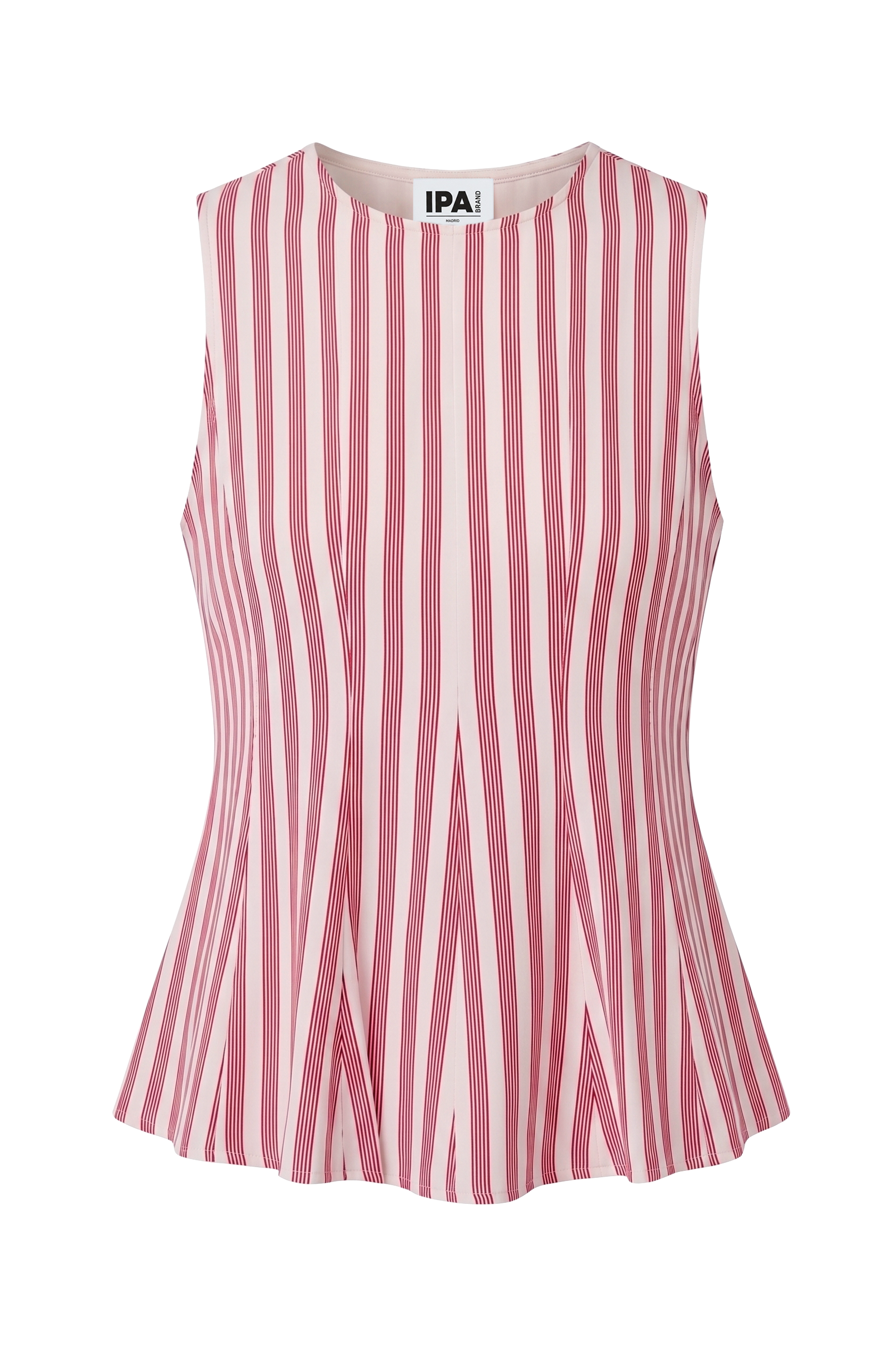 Top Gelosia Rayas Blanco y Rojo