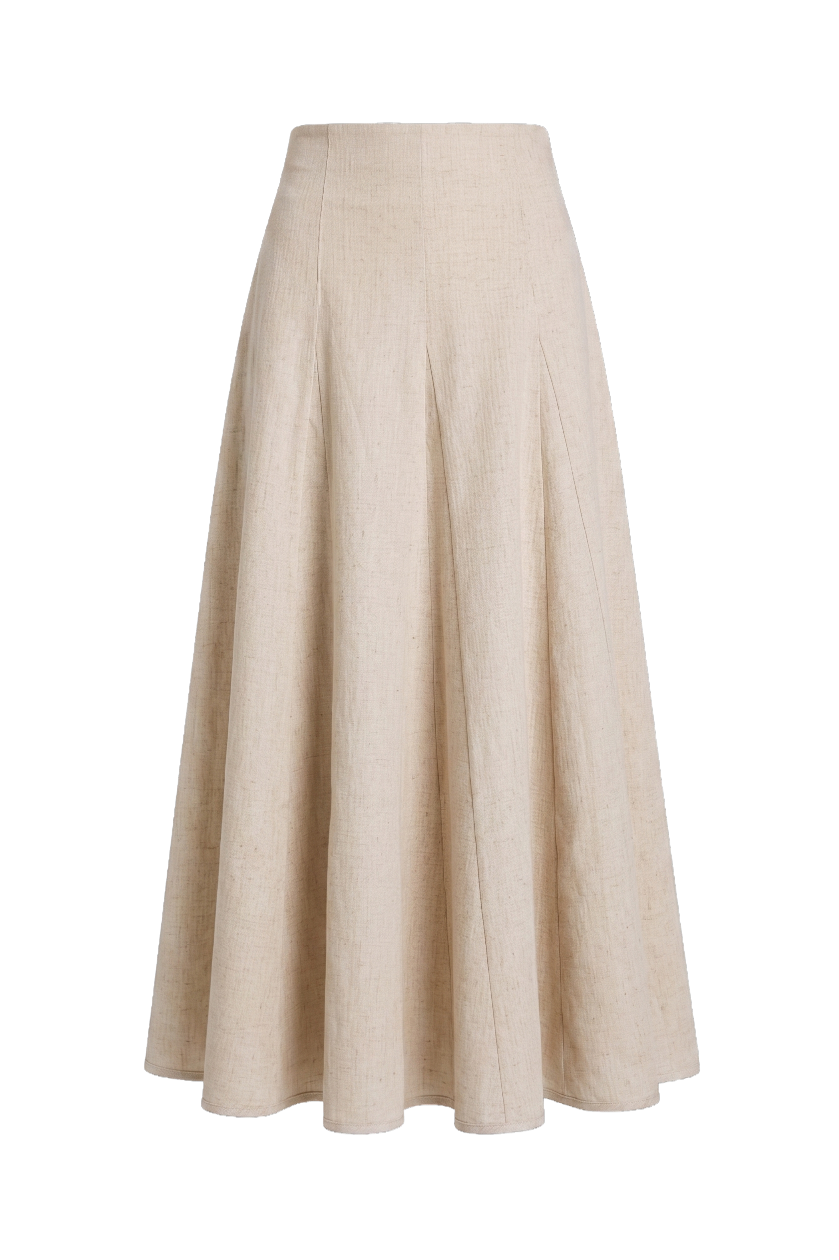 Raw Midi Sail Skirt