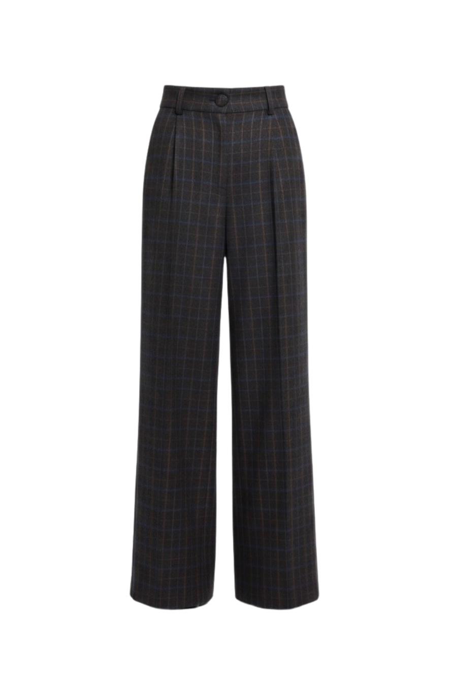 Pantalón Sereno Cuadros Azul