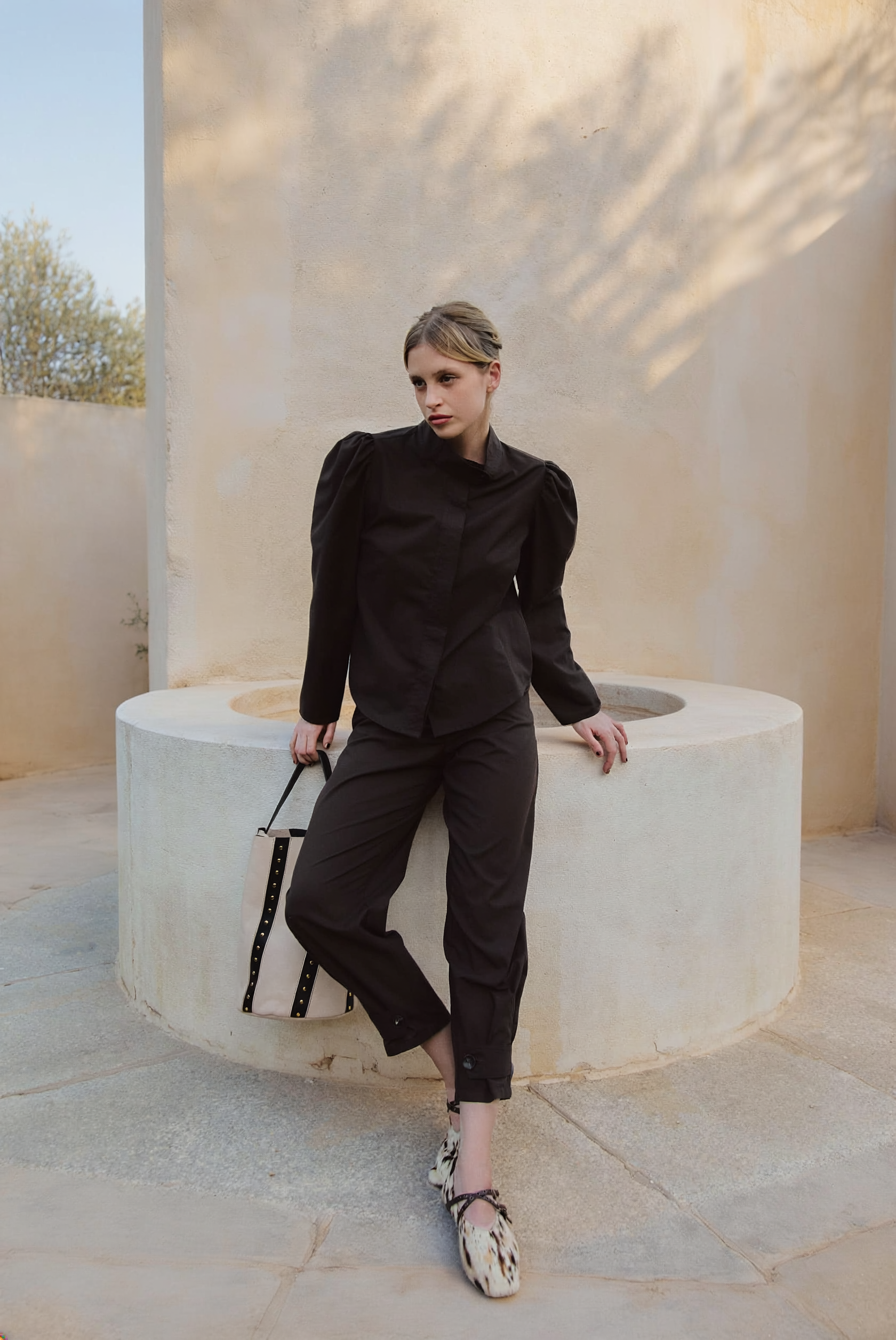 Blusa castanha Salamanca