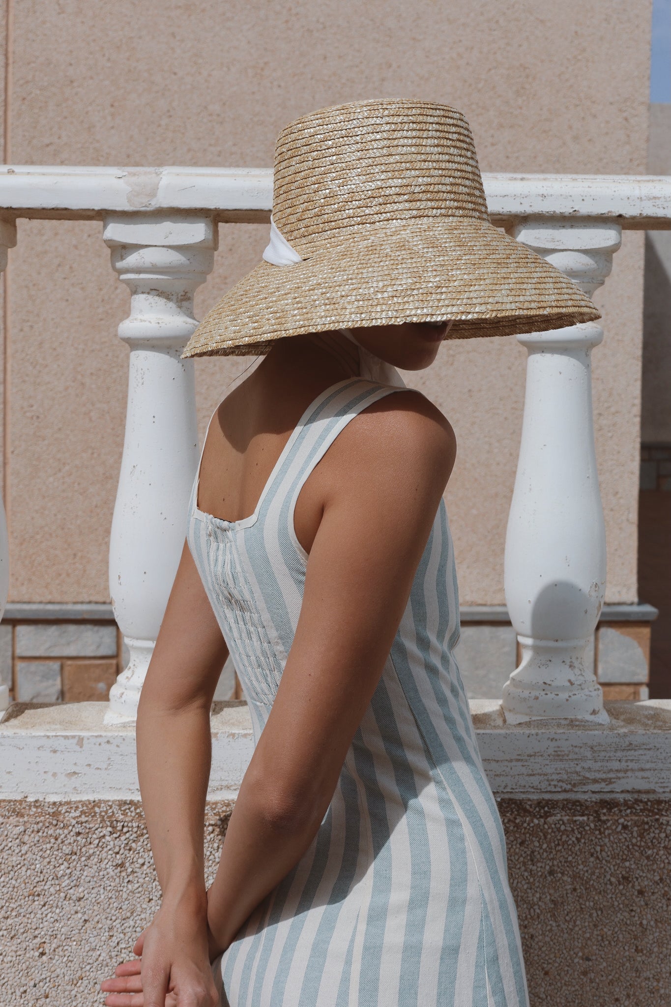 Vestido Marinella Rayas Azul