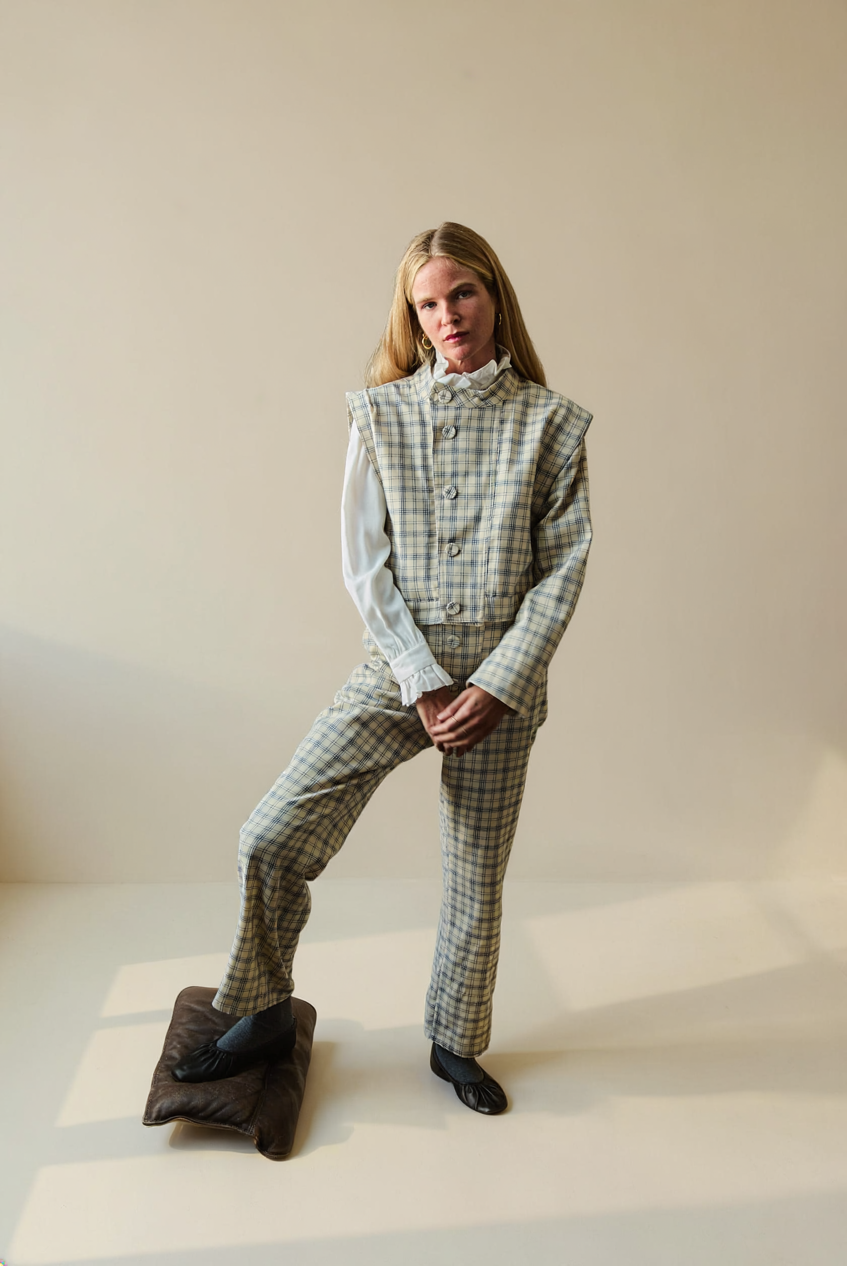 Mono '4 en 1' Latido Cuadros Azul