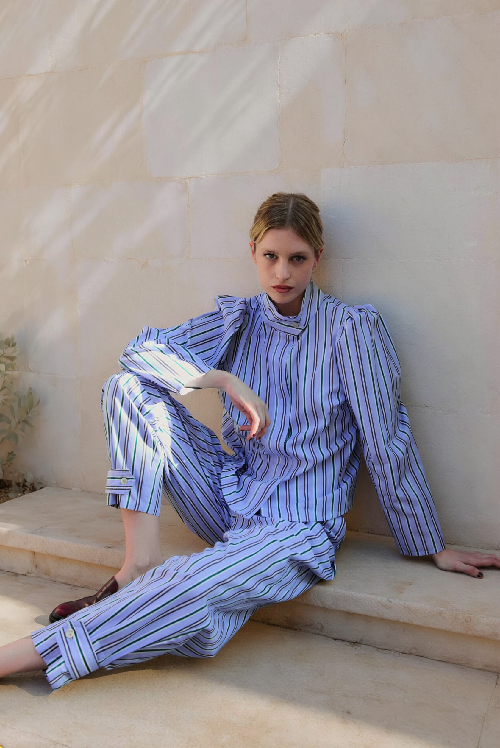 Blusa Malasaña Rayas Azul