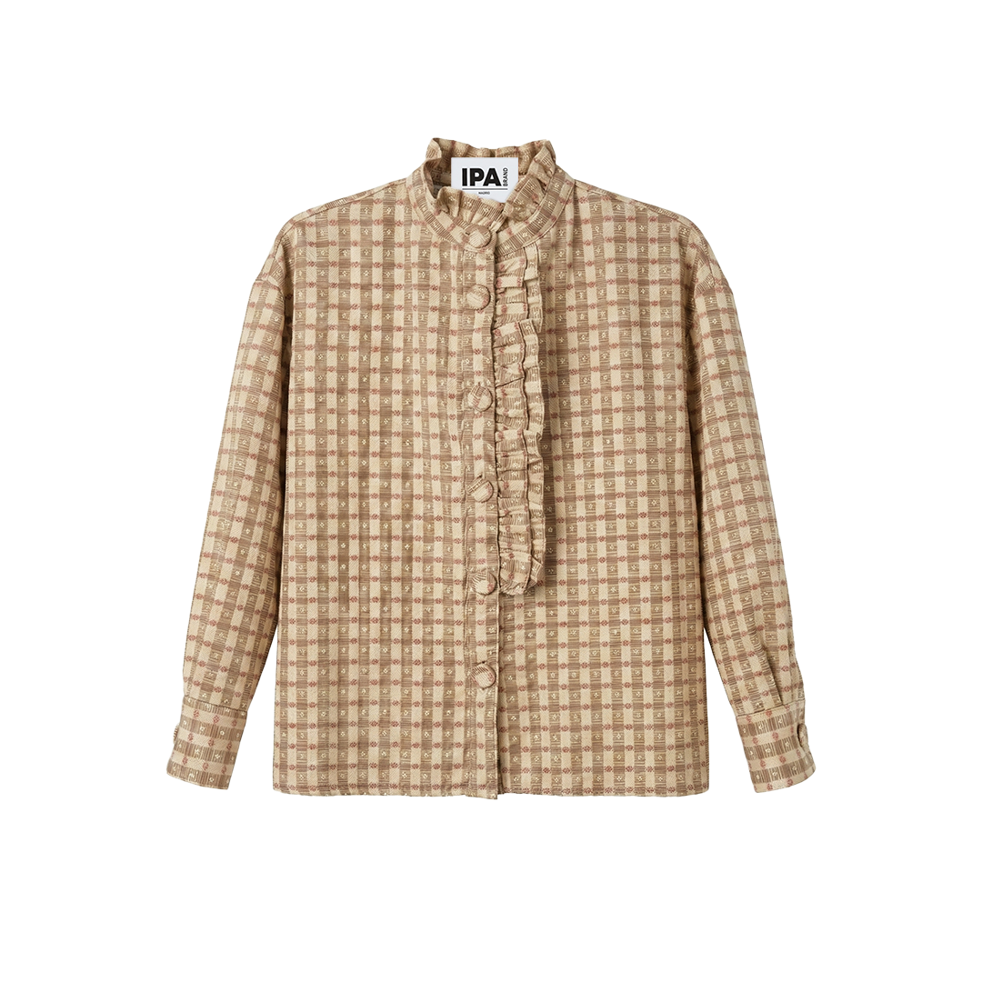 Scorpio Orange Striped Overshirt