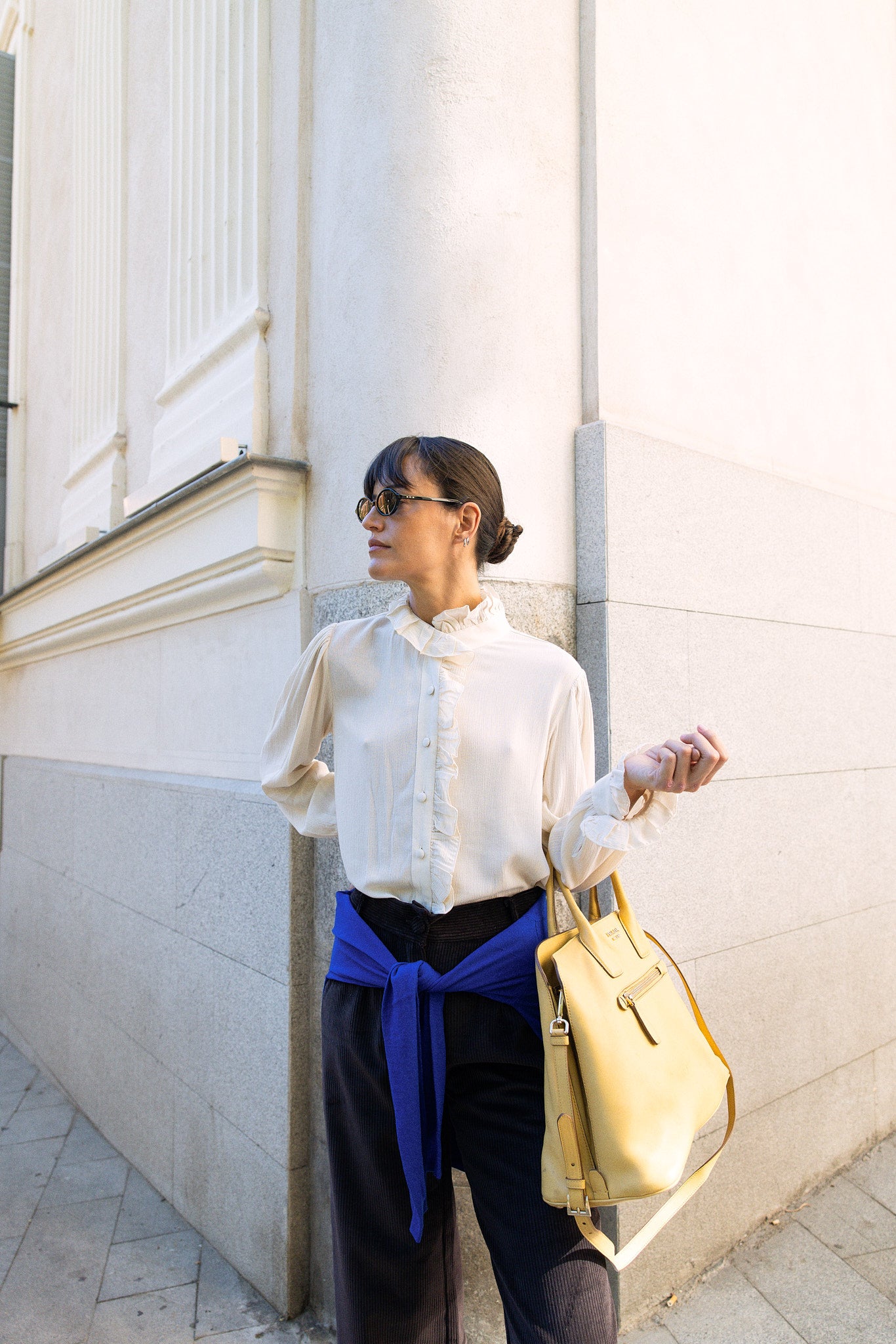Blusa Amelie Volante Crudo