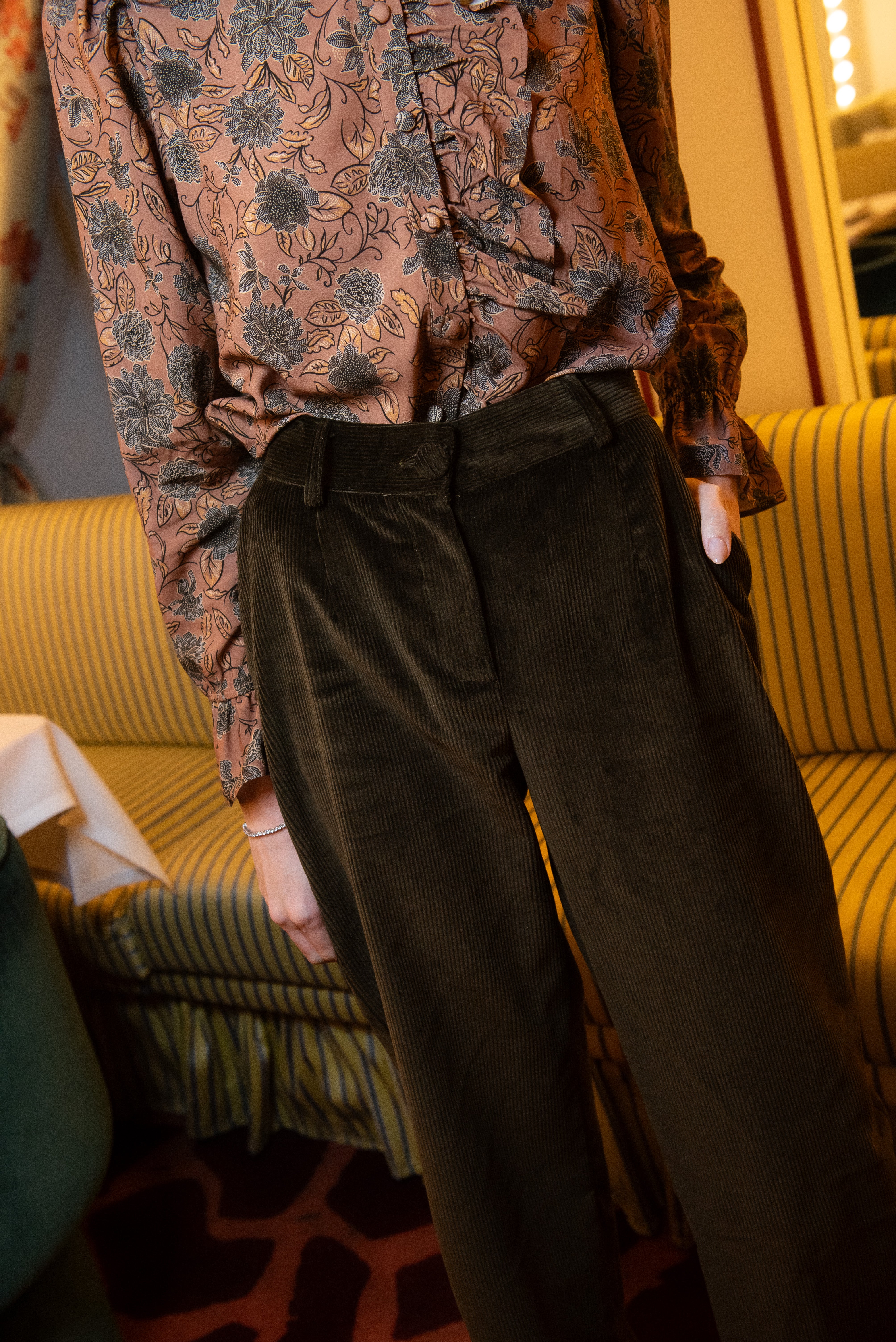 Pantalón Cedar Pana Verde