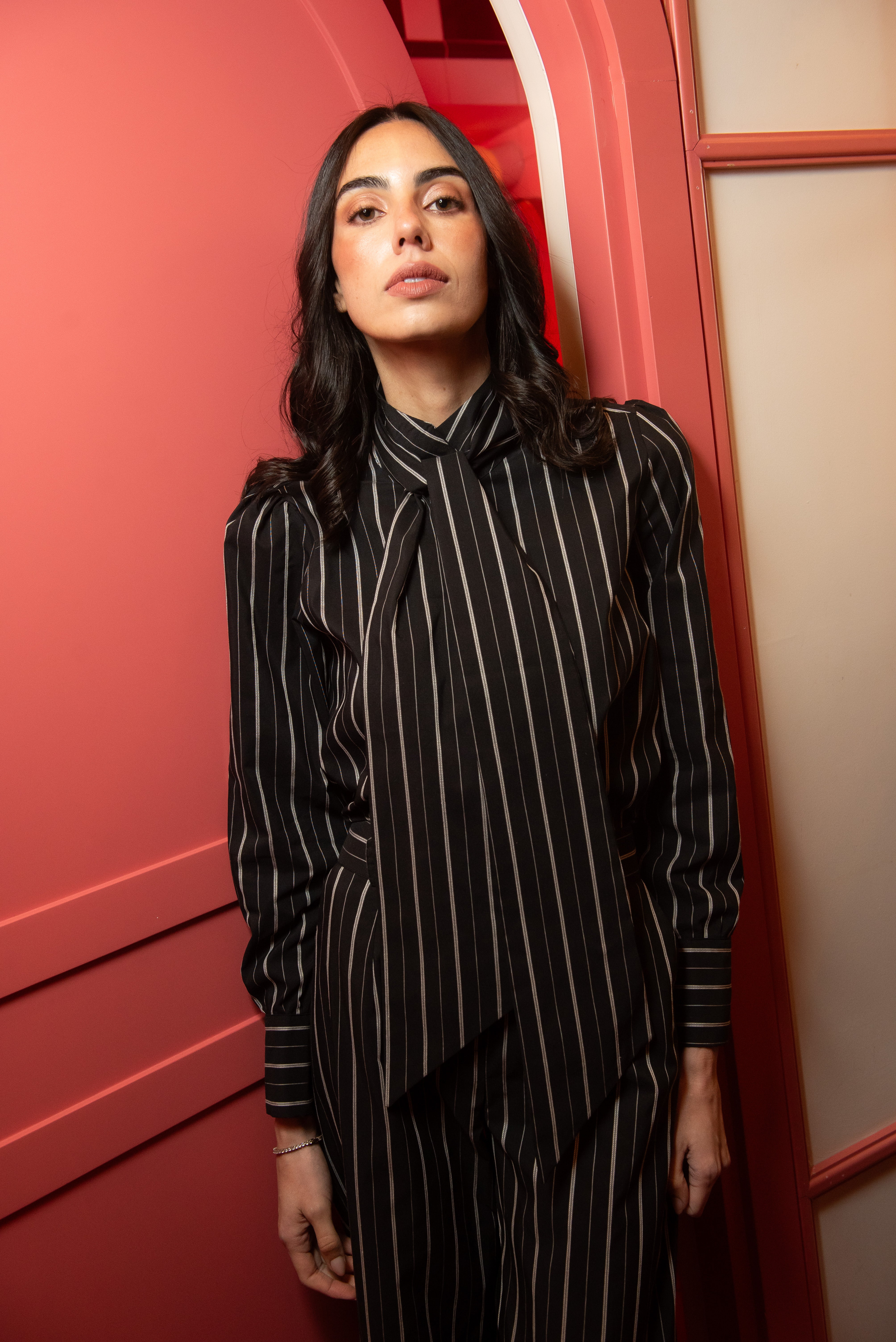 Blusa Warmth Rayas Blanco y Negro