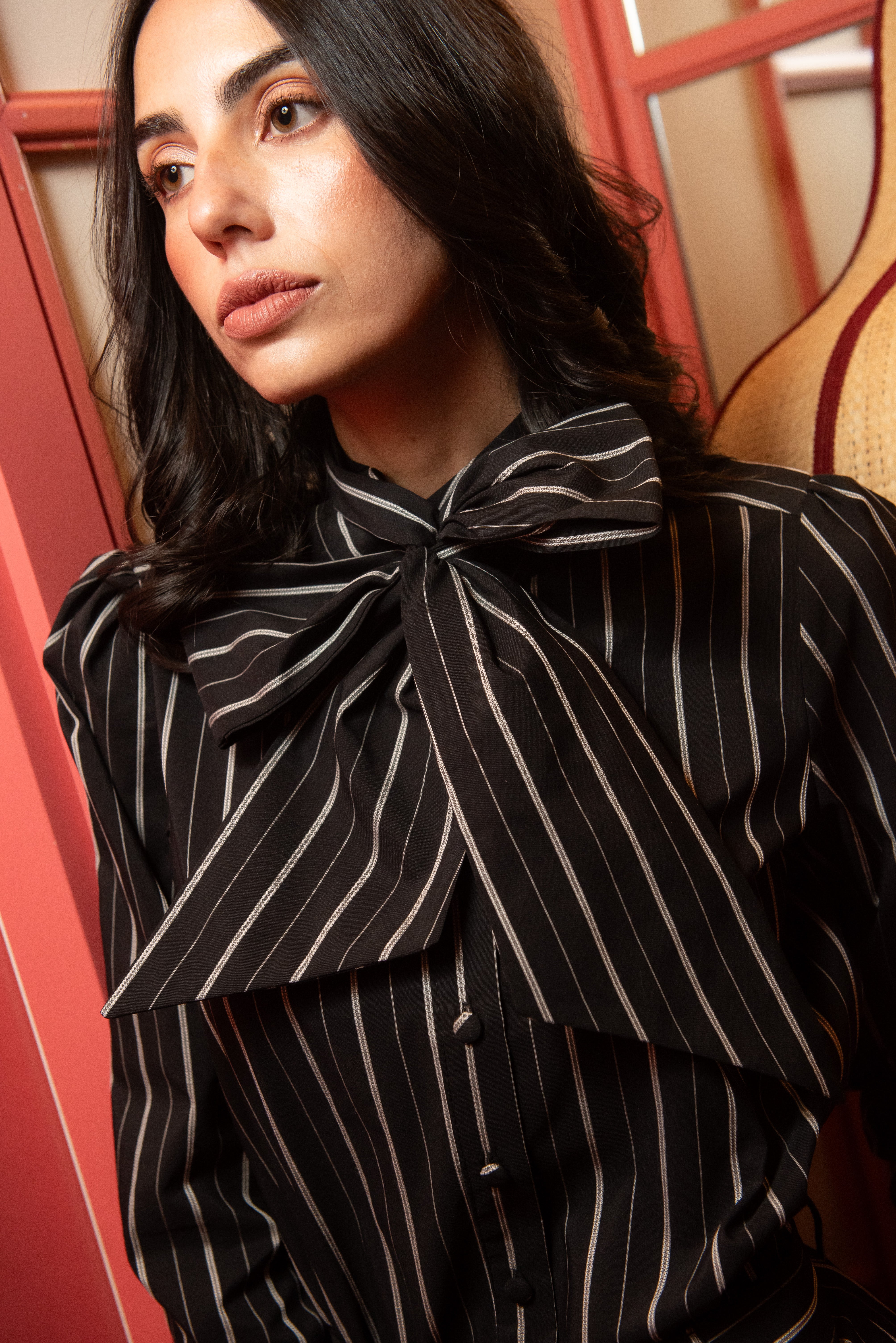 Blusa Warmth Rayas Blanco y Negro