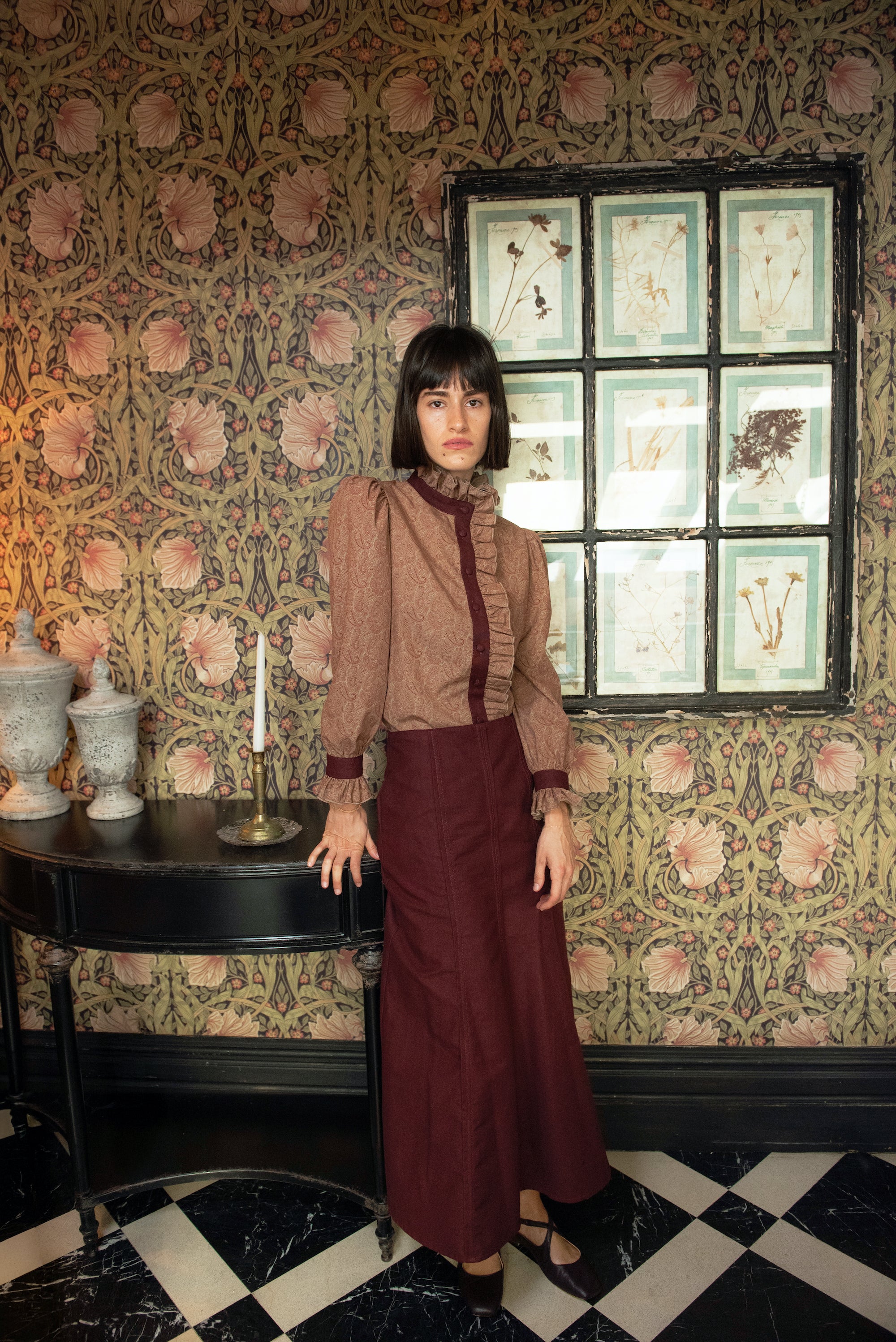 Montblanc Burgundy Skirt