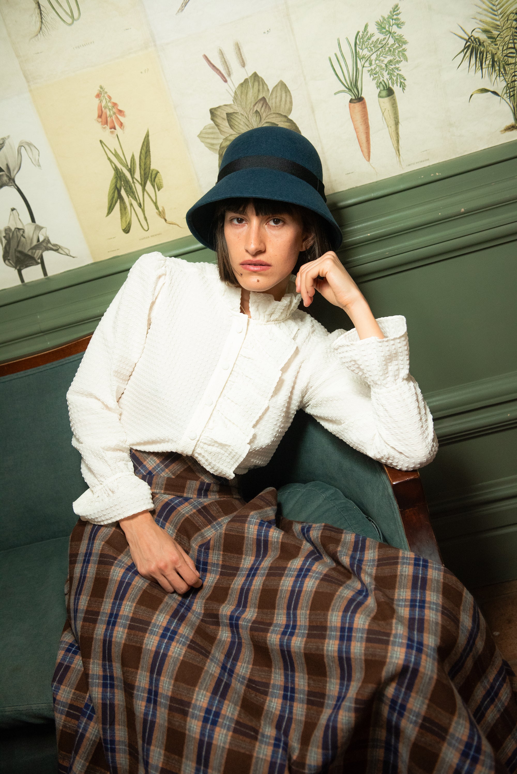 Blusa Valdora Volantes Blanca