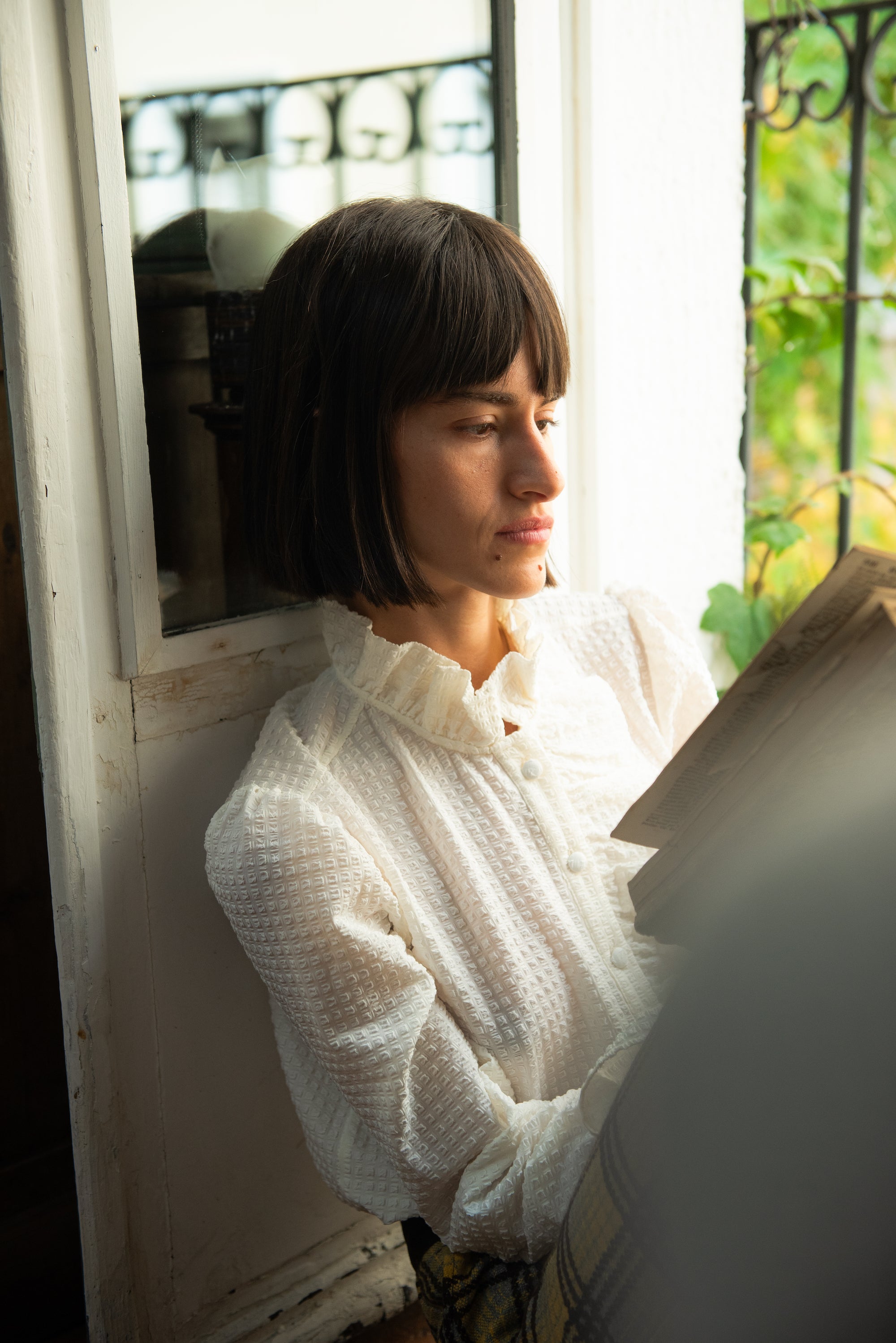 Blusa Valdora Volantes Blanca