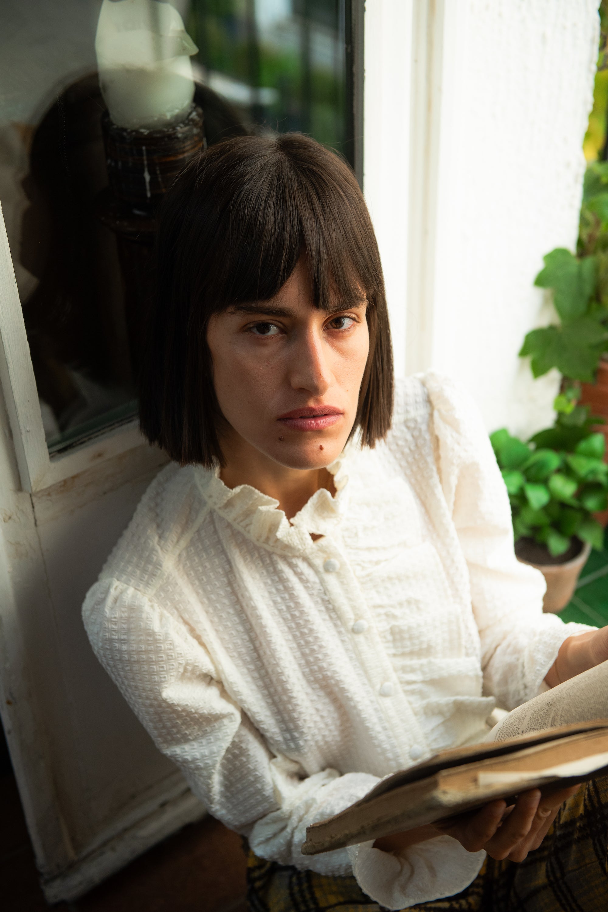 Blusa Valdora Volantes Blanca