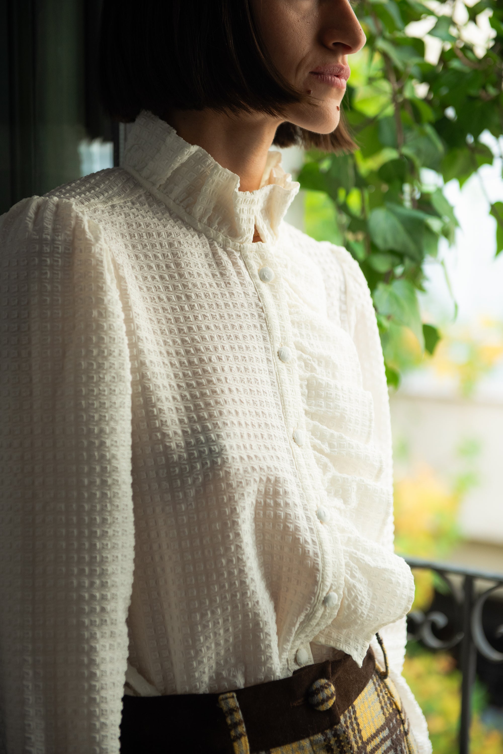 Blusa Valdora Volantes Blanca