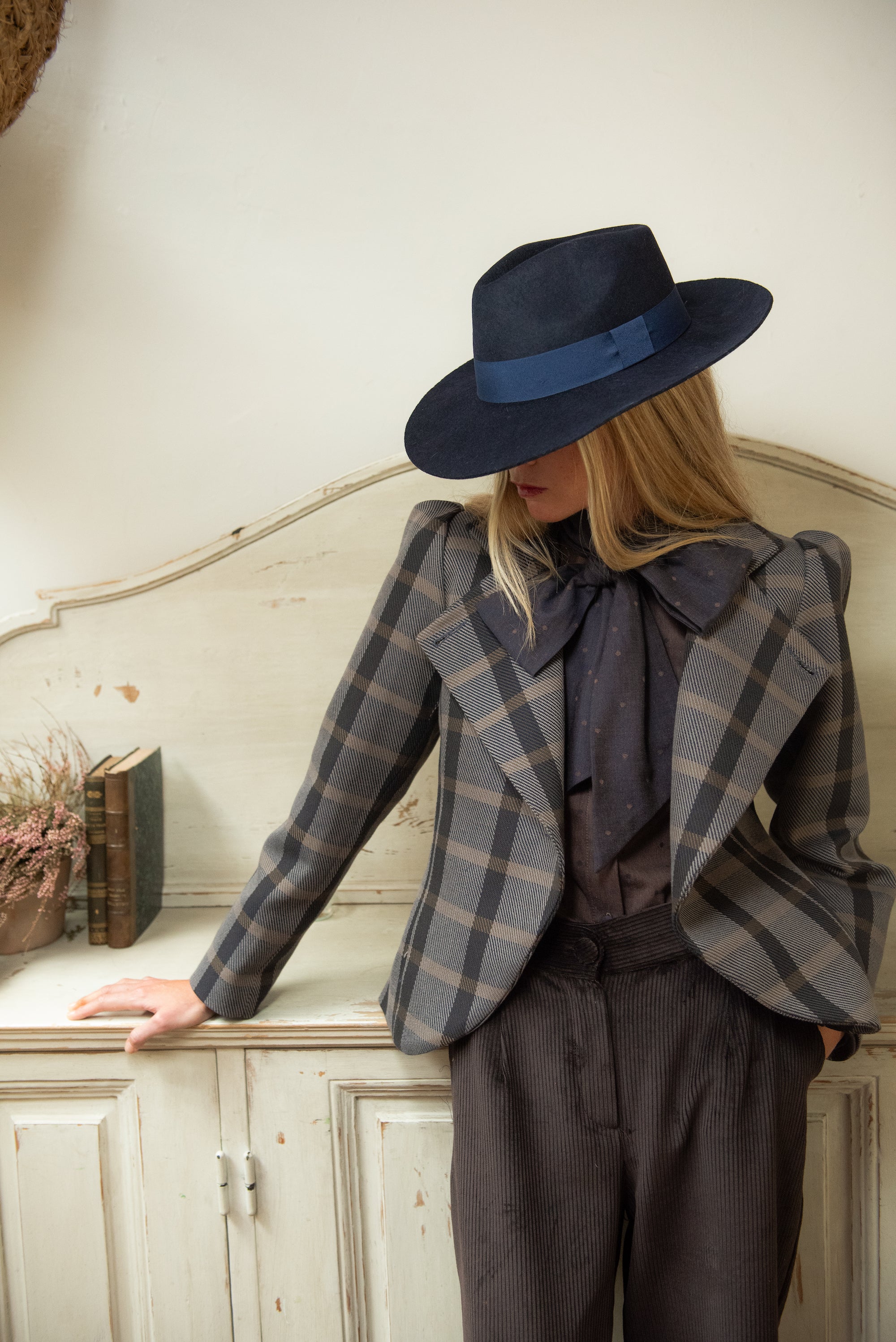 Chaqueta Nordheim Cuadros Azul y Gris