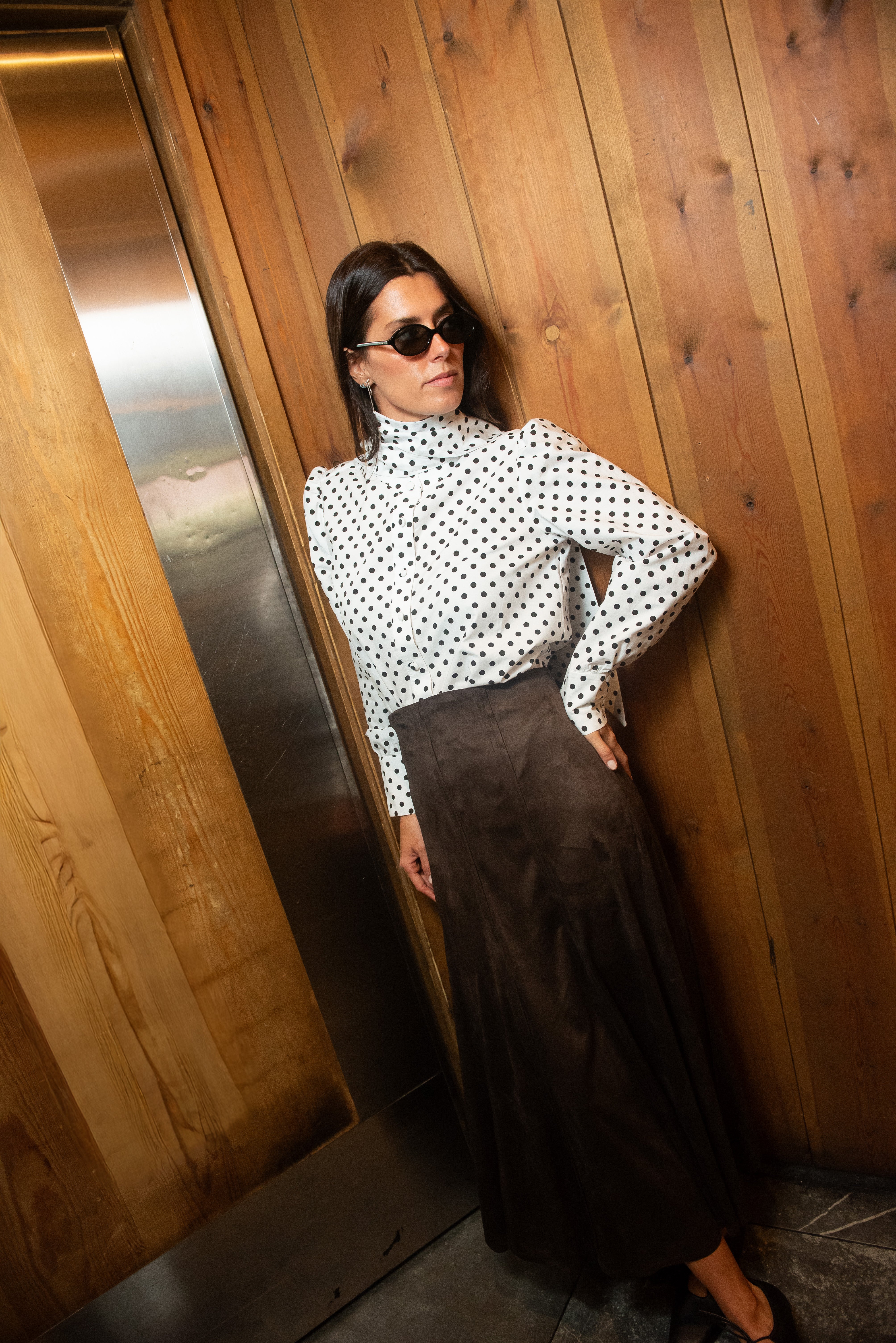 Falda Lunar Antelina Marrón