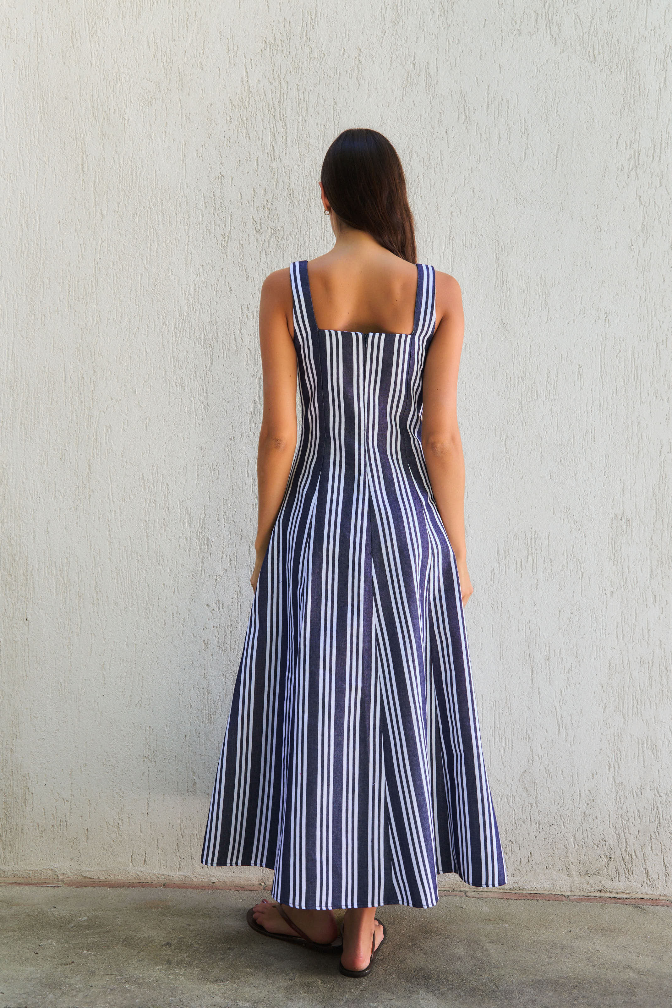 Vestido Biarritz Rayas Azul