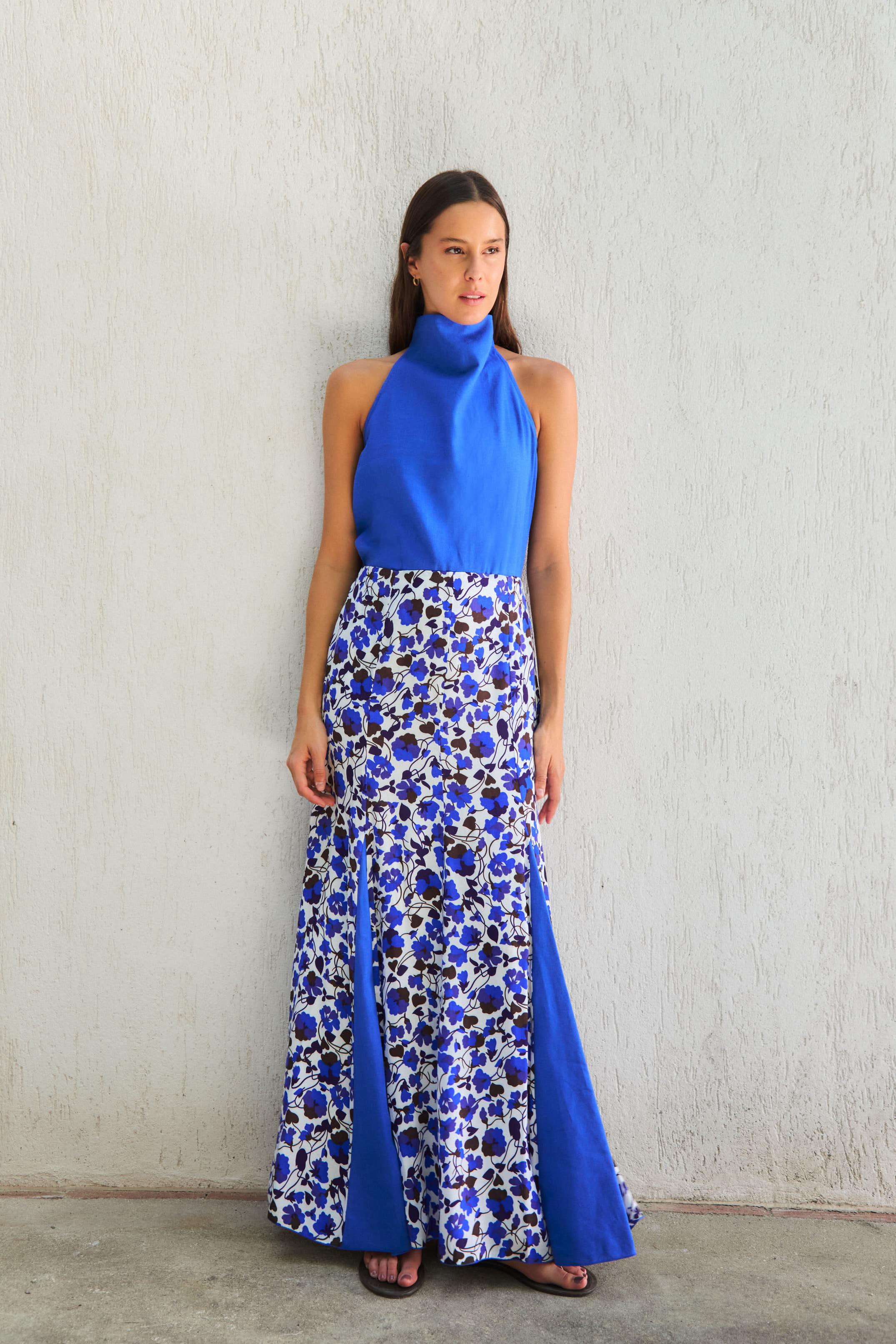 Venus Top Blue Linen 