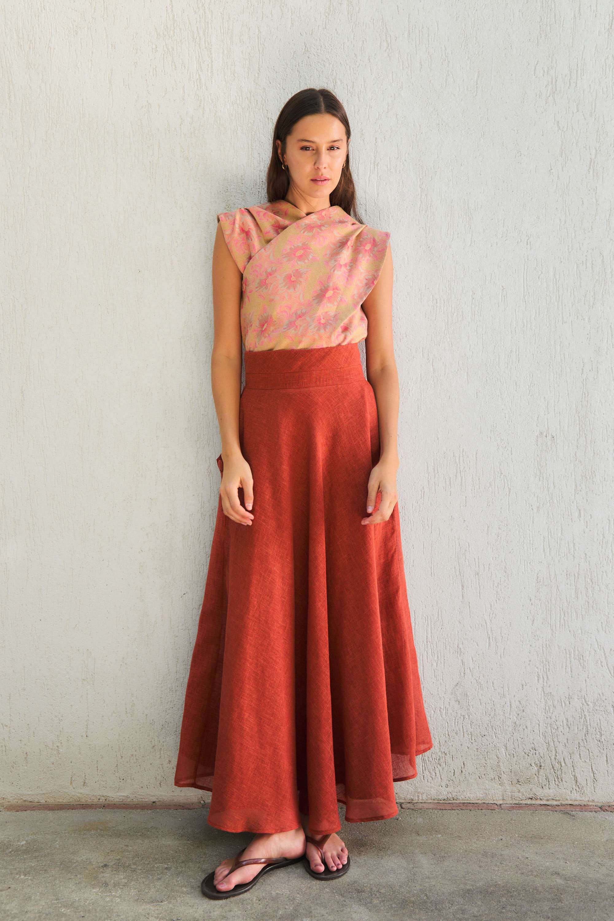 Versailles Skirt Teracotta