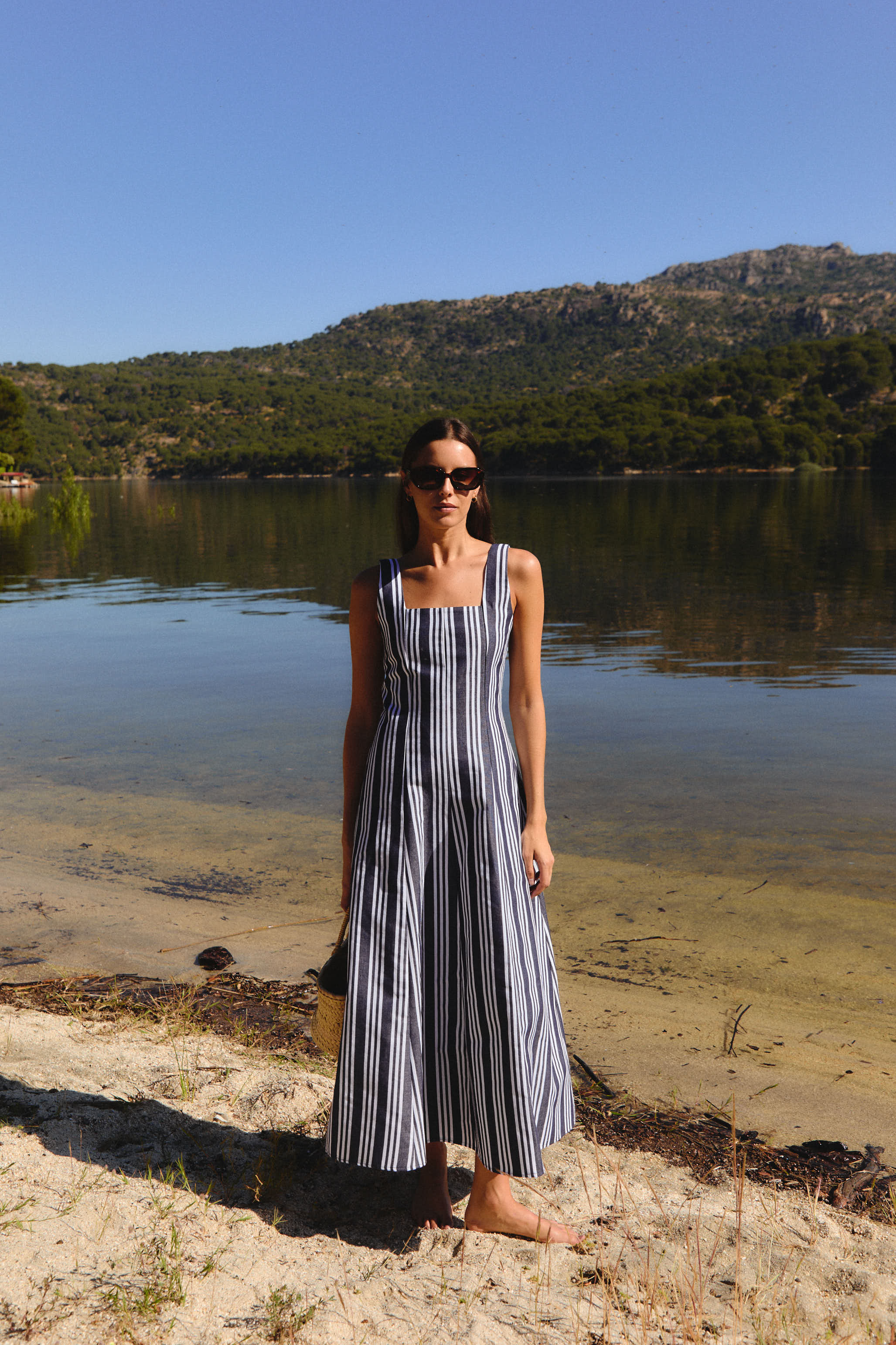 Vestido Biarritz Rayas Azul